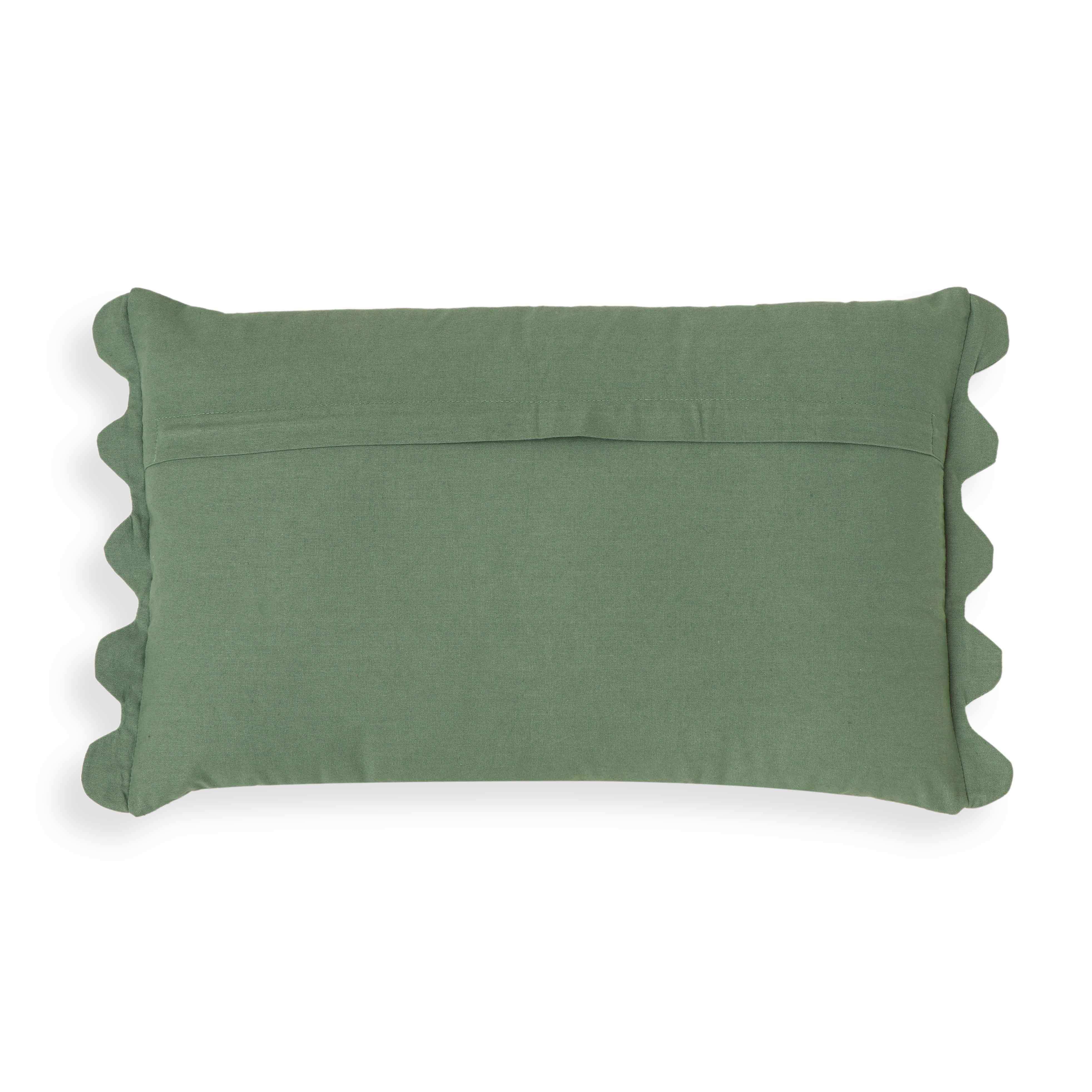 Portia - Embroidered Cotton Flex 20" x 12" Accent Cushion