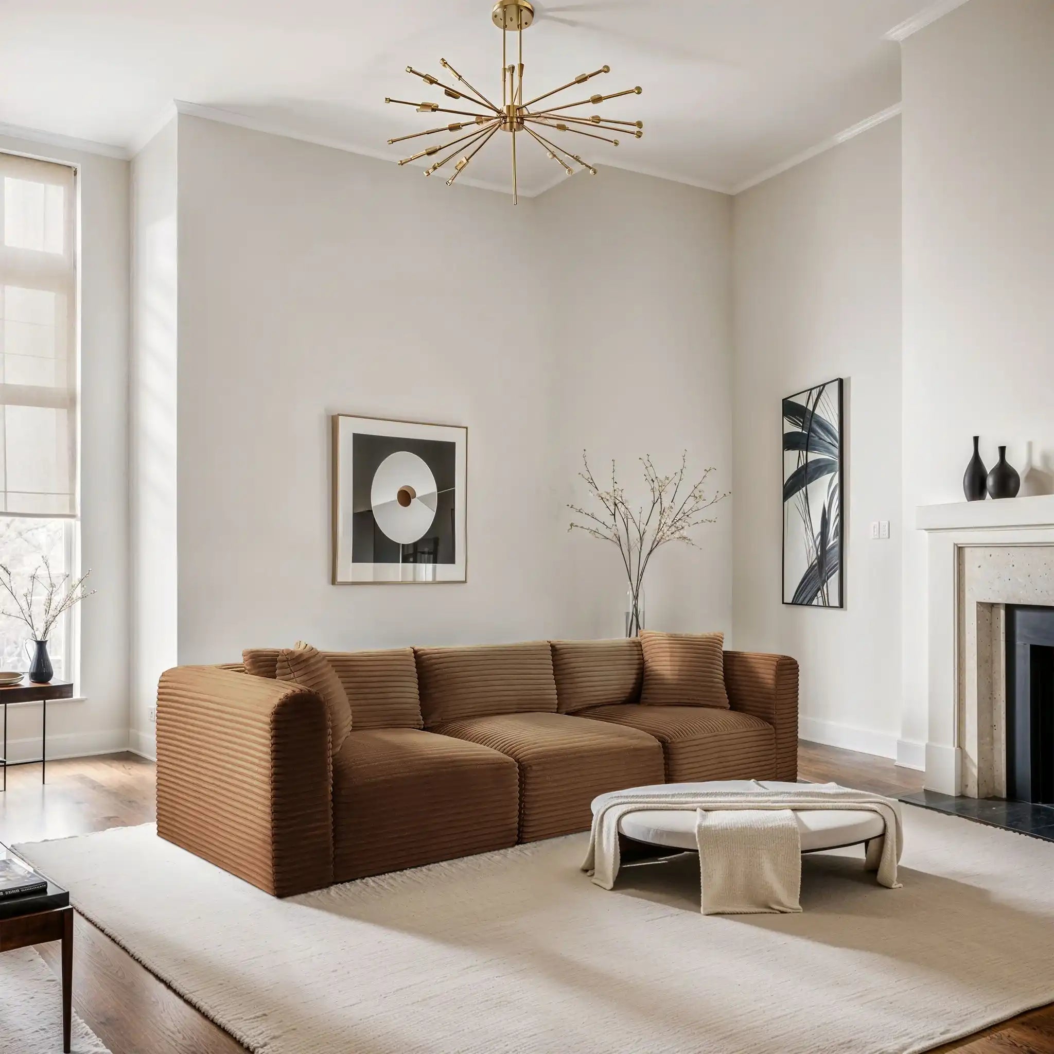 Shaggy - Fabric 3 Seat Modular Sofa
