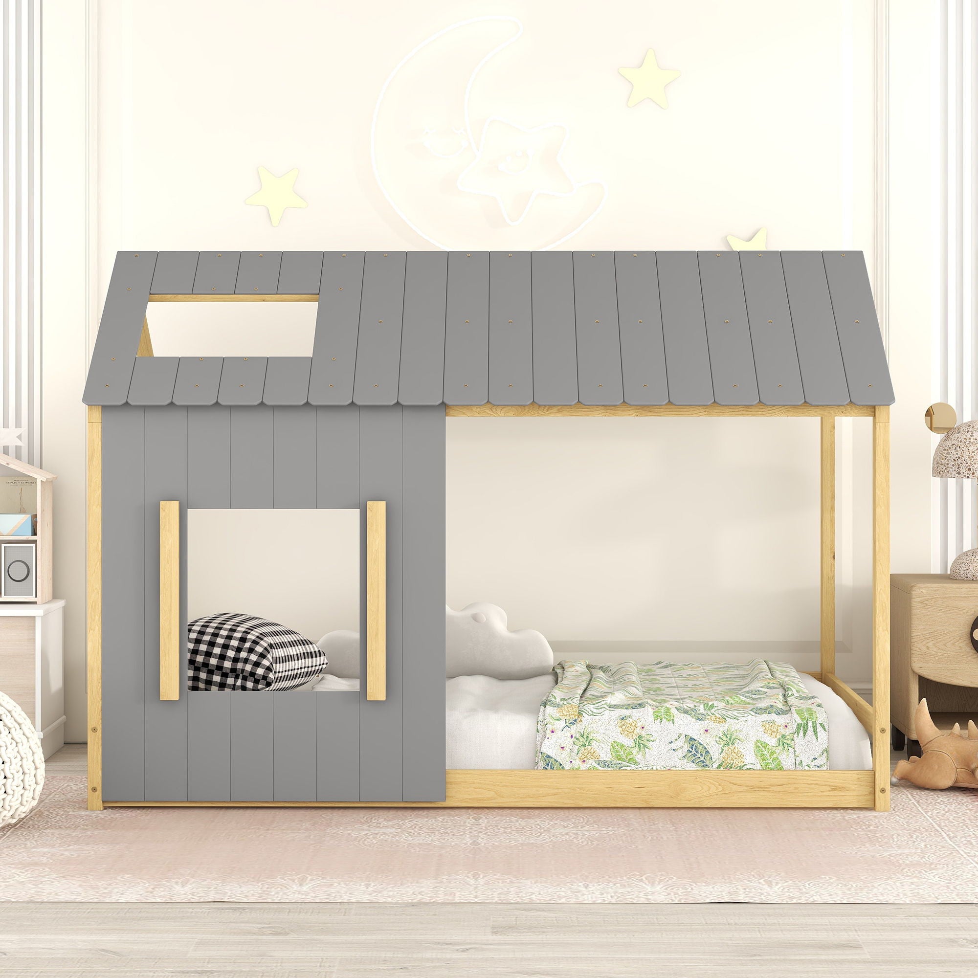 House Bed With Roof And Window