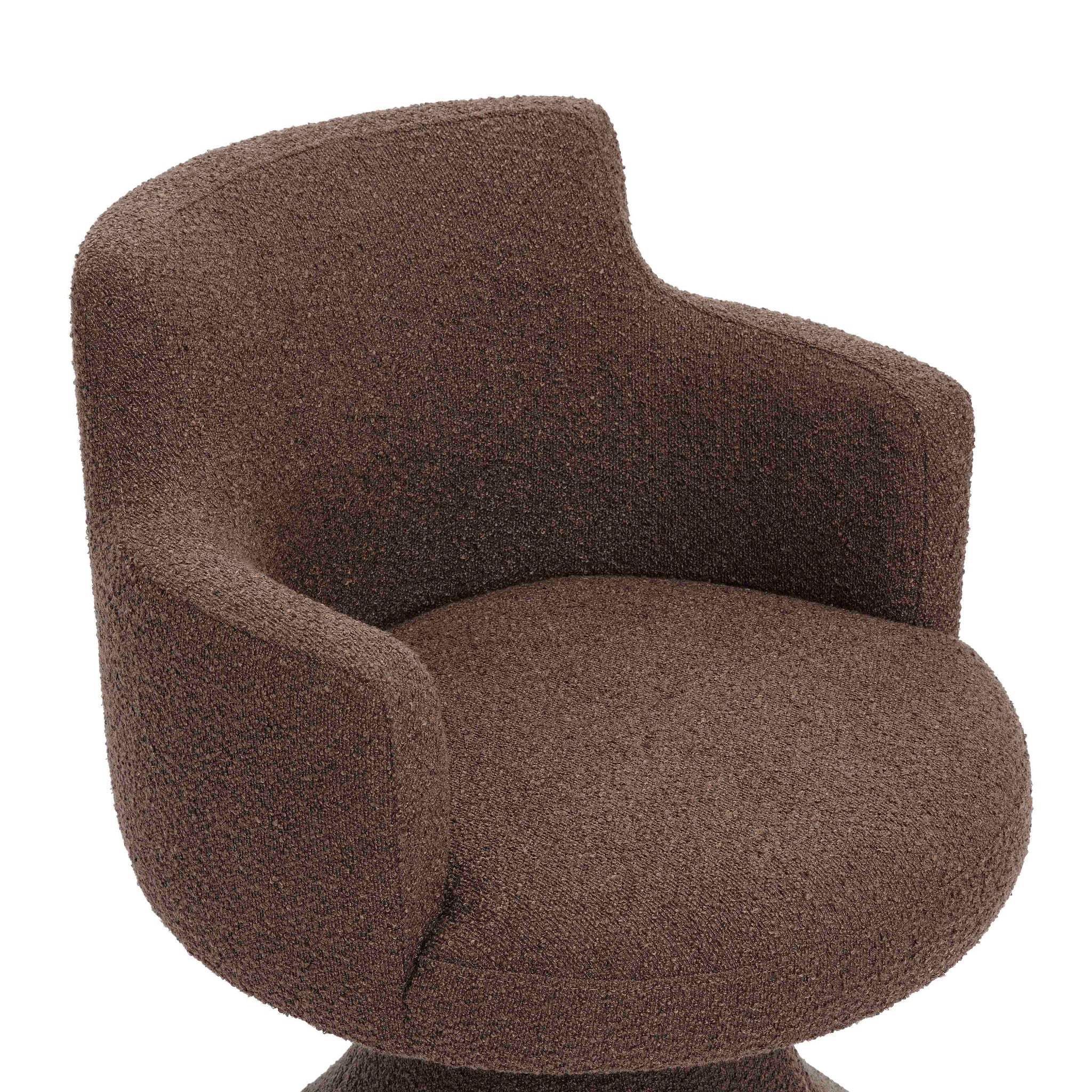 Jeffree - Performance Boucle Swivel Dining Chair