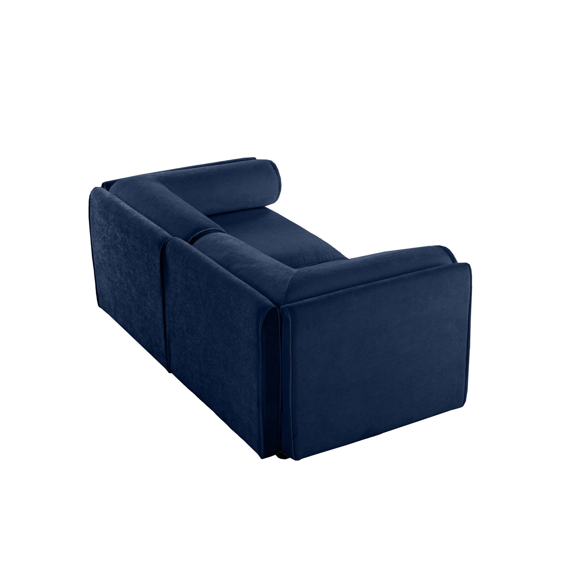 Stylish Chenille Sofa With Storage Seat And Cylindrical Backrest - Best Buy Furniture