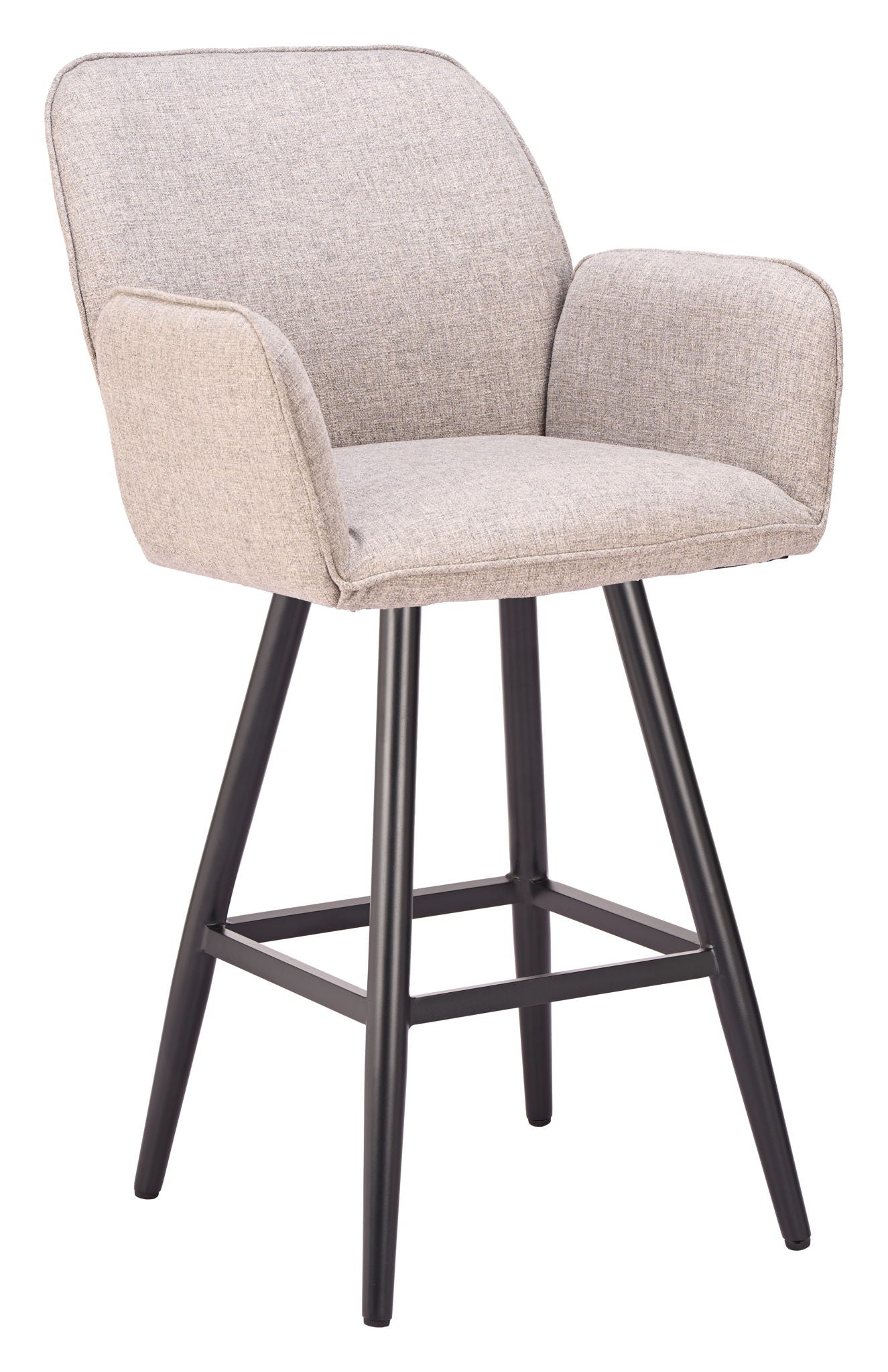 Sieve - Swivel Barstool - Beige / Black