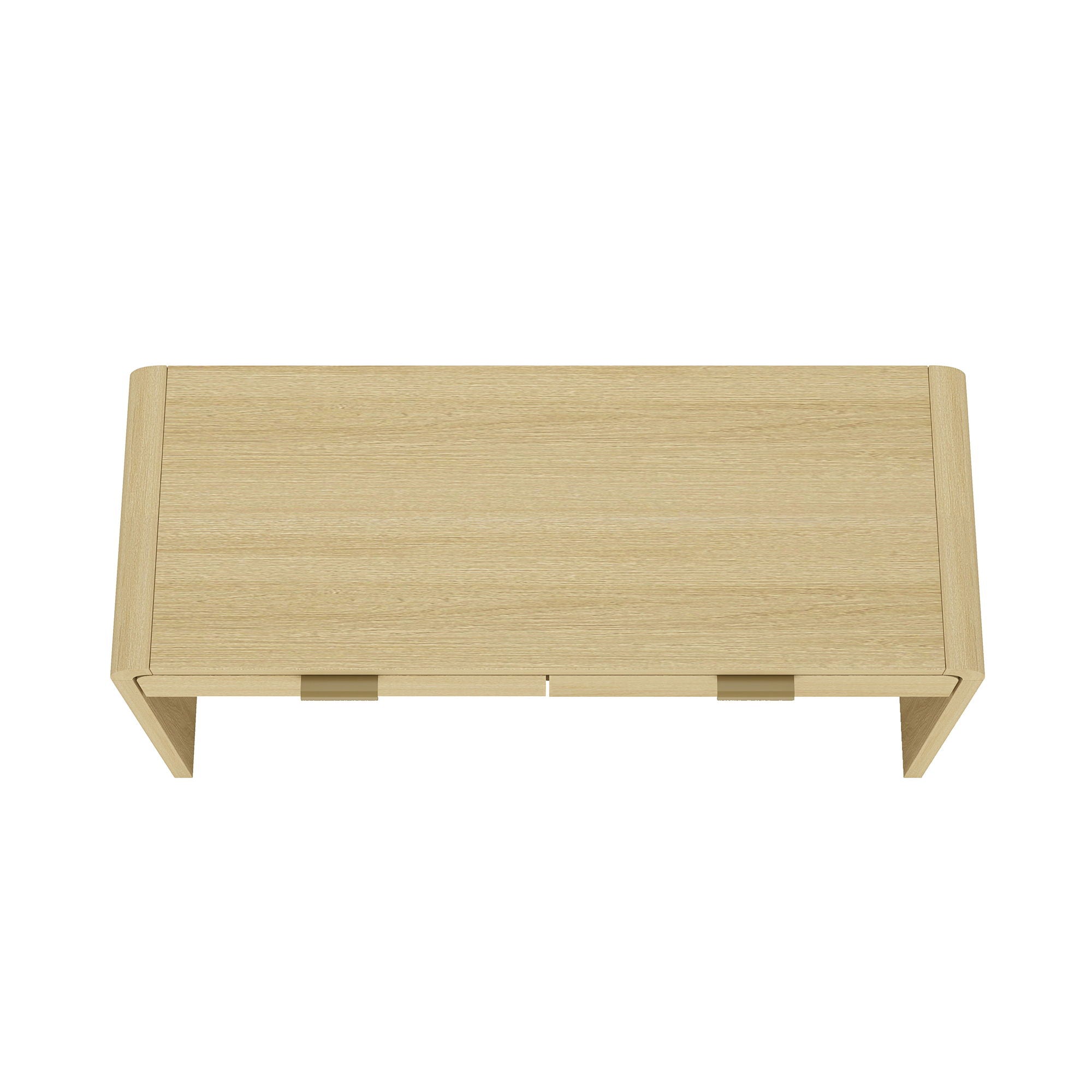 Grace - Office Desk With 2 Drawers - Oak