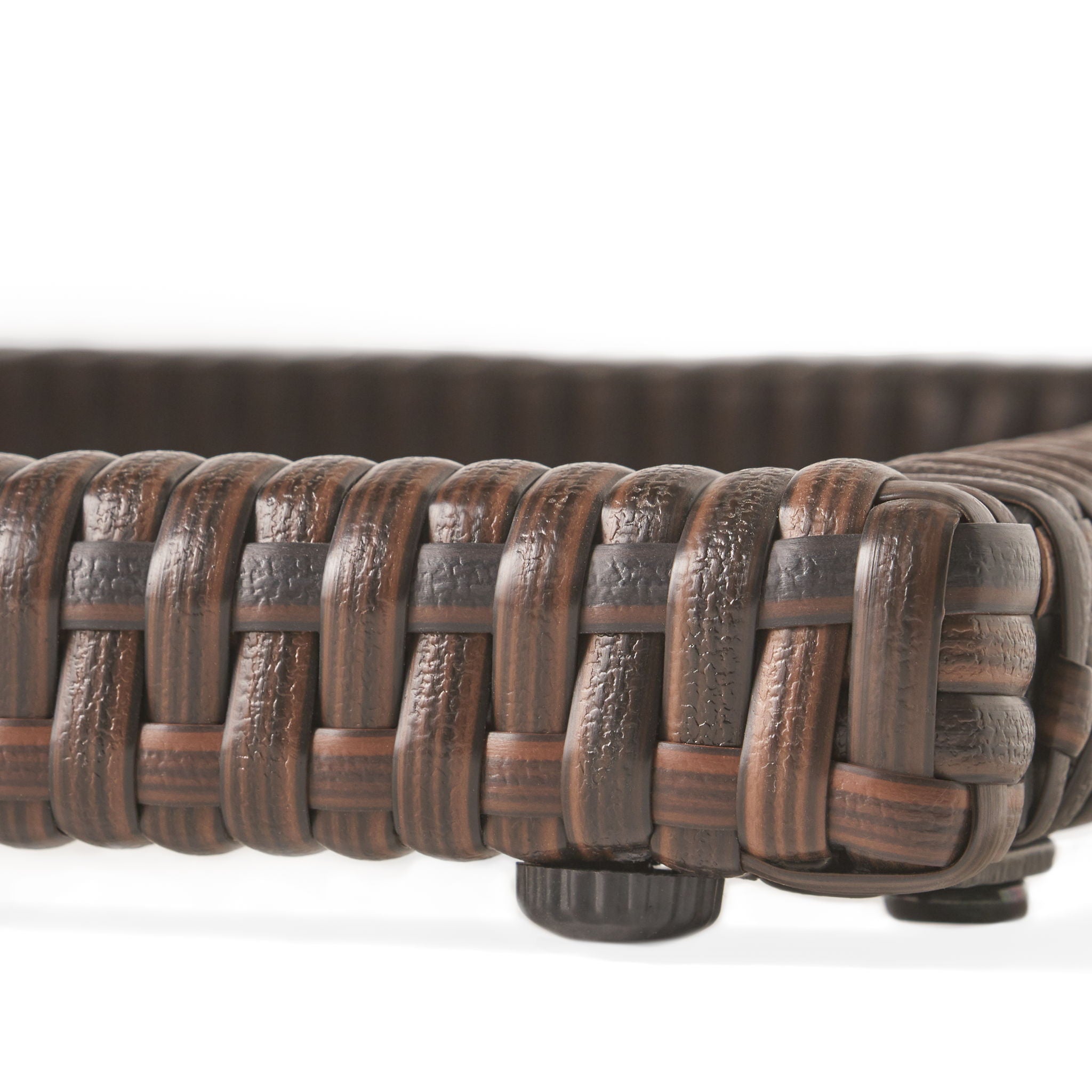 Bucharest - End Table C Shaped Side Table Rattan - Brown - Best Buy Furniture