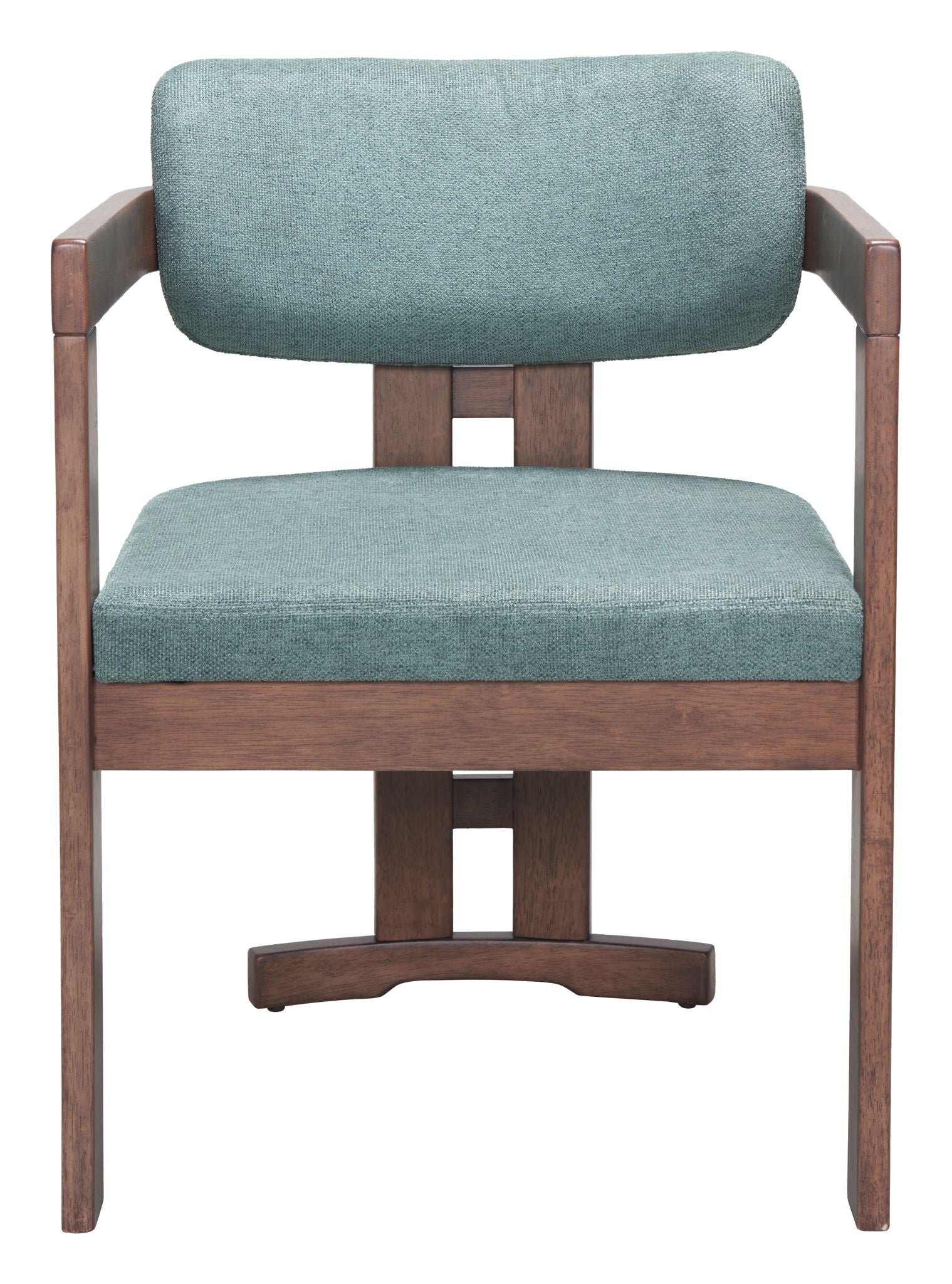 Poly - Dining Chair - Moss Gray / Walnut
