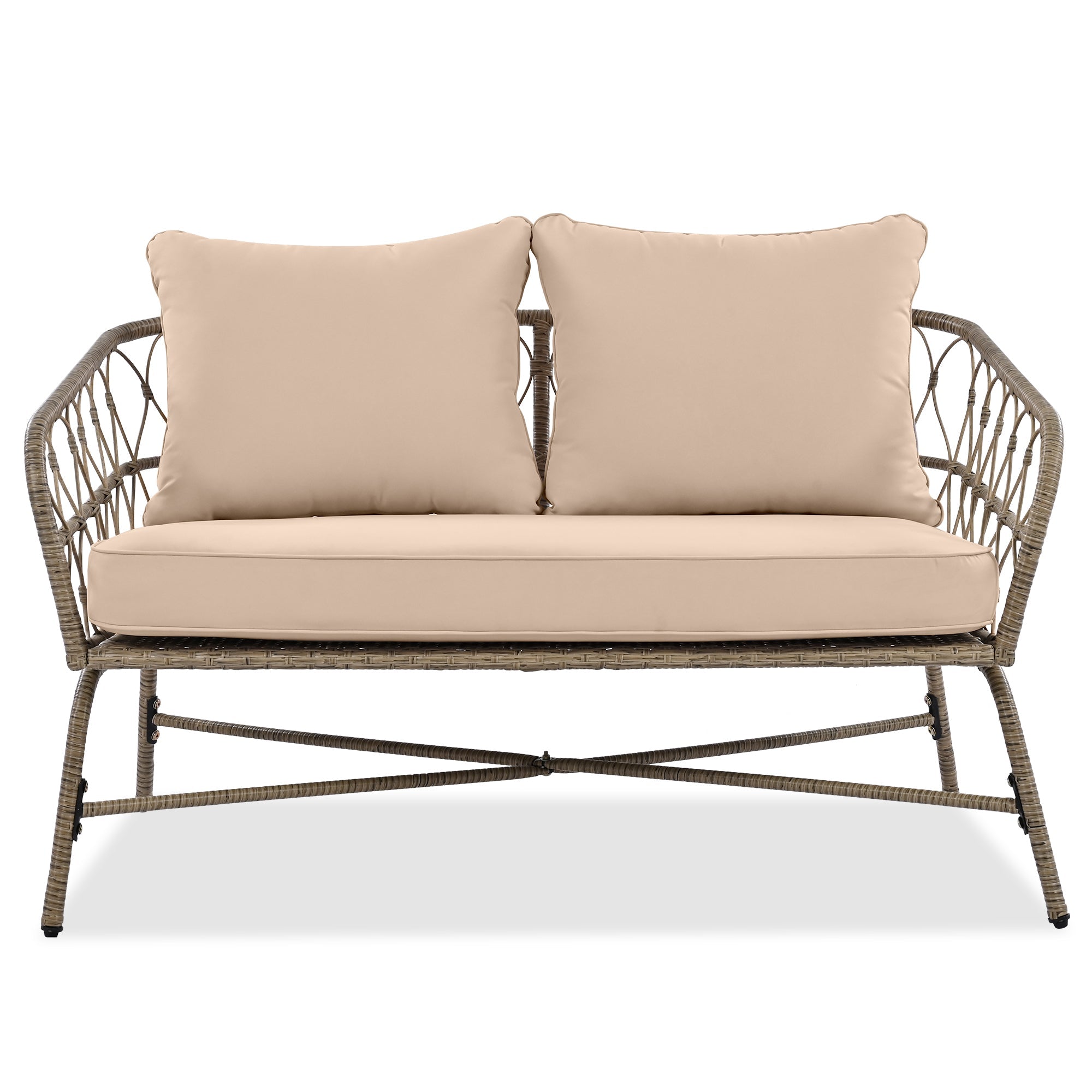 GO Bohemia-Inspired 4-Person Outdoor Seating Group With Removable Cushions