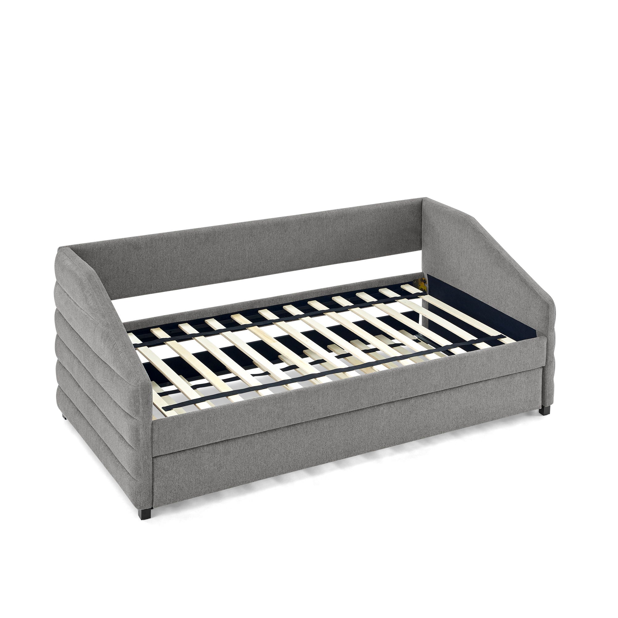 Elegant Daybed With Trundle Upholstered Tufted Sofa Bed