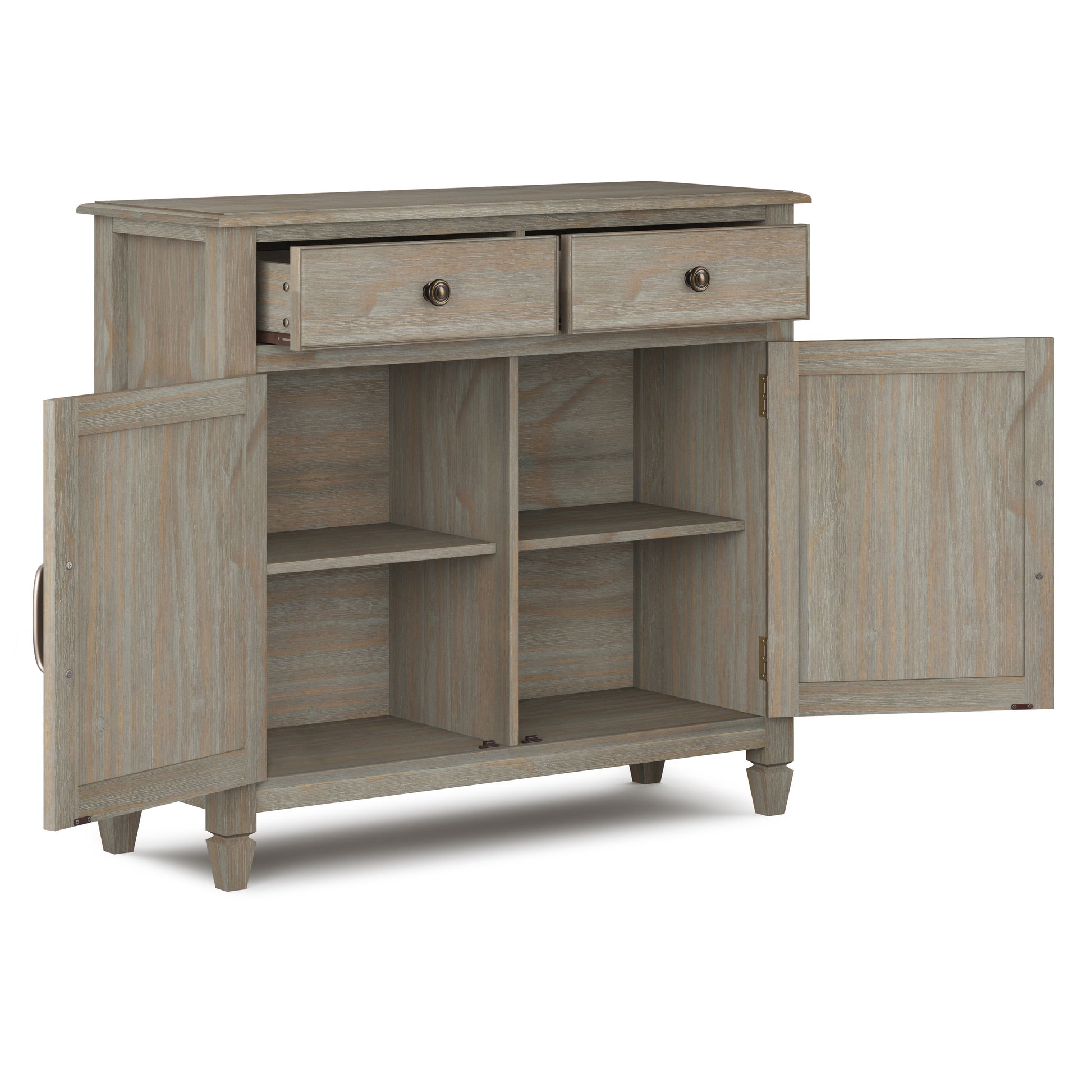 Connaught - Entryway Storage Cabinet - Distressed Gray - Best Buy Furniture