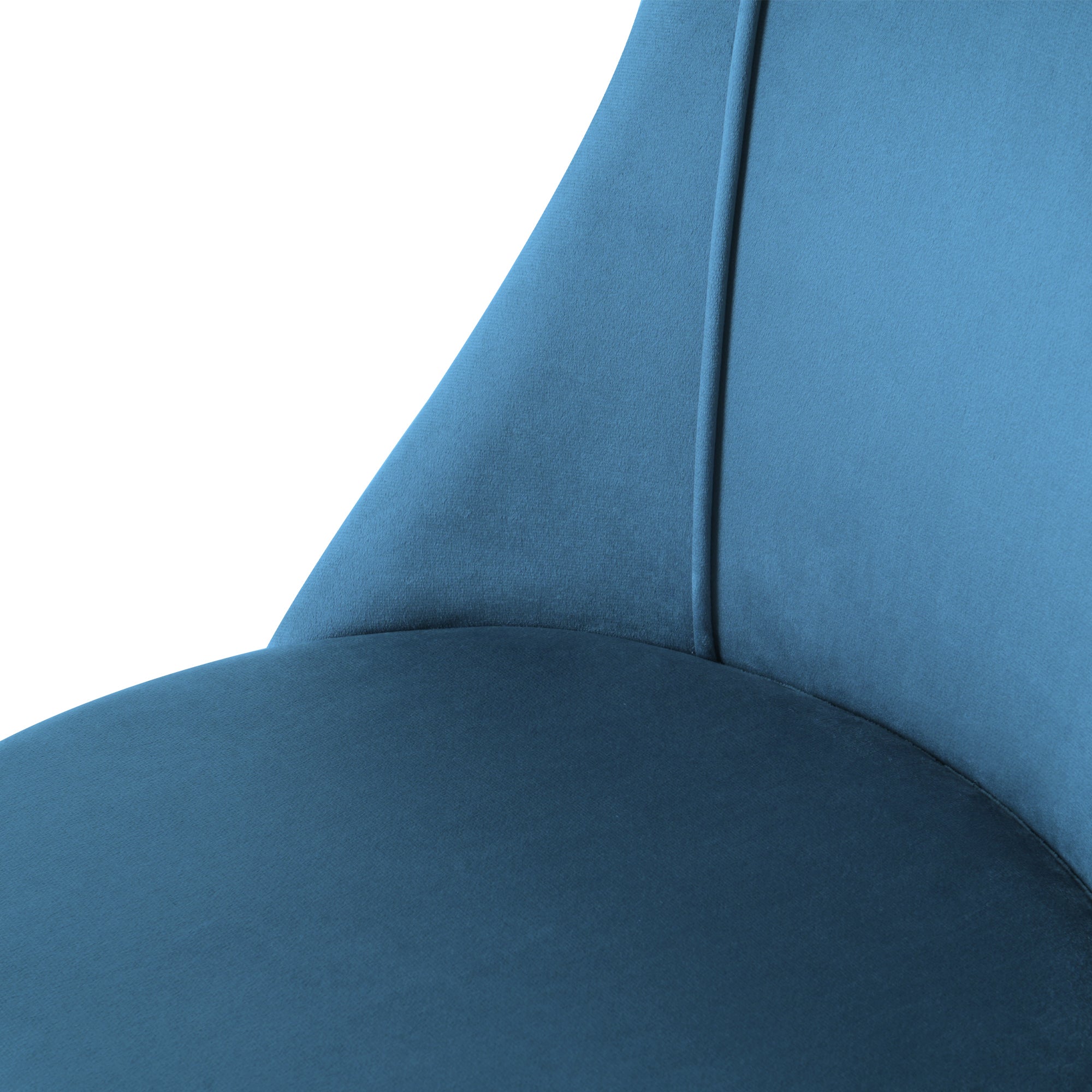 Modern Blue Velvet Dining Chair Set - Fabric Upholstery, 4-Piece Set - Best Buy Furniture