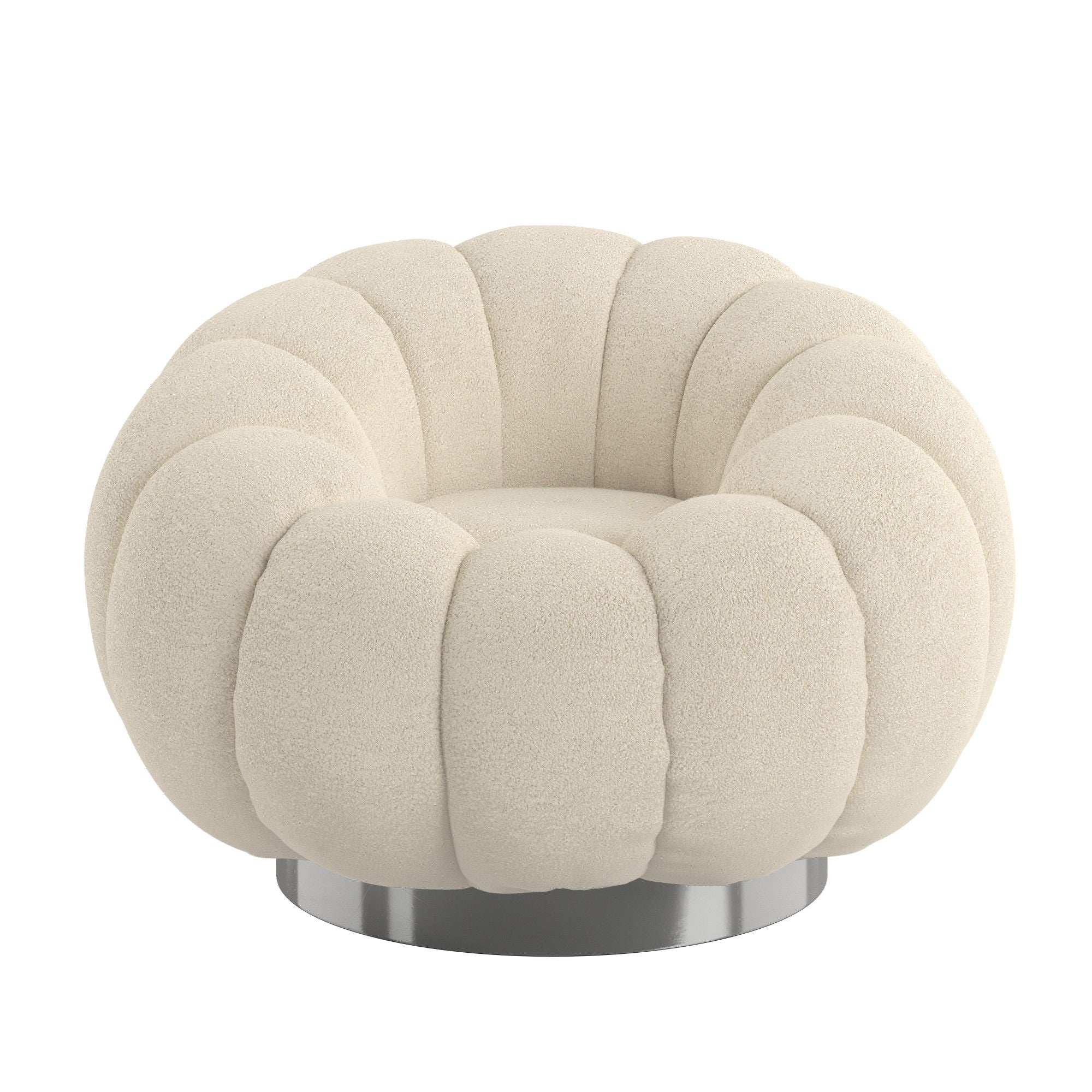 Lillie - Pumpkin Swivel Accent Chair
