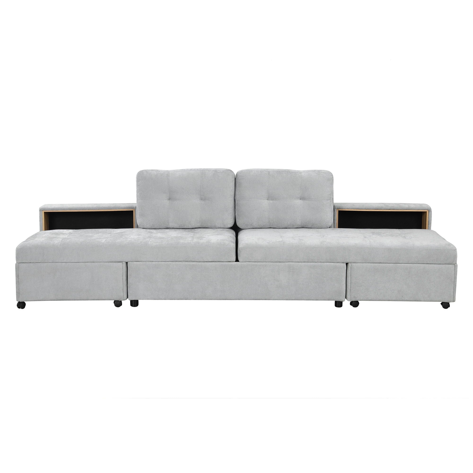 Versatile Modular Free-Combined Sofa With 2 Storage Racks