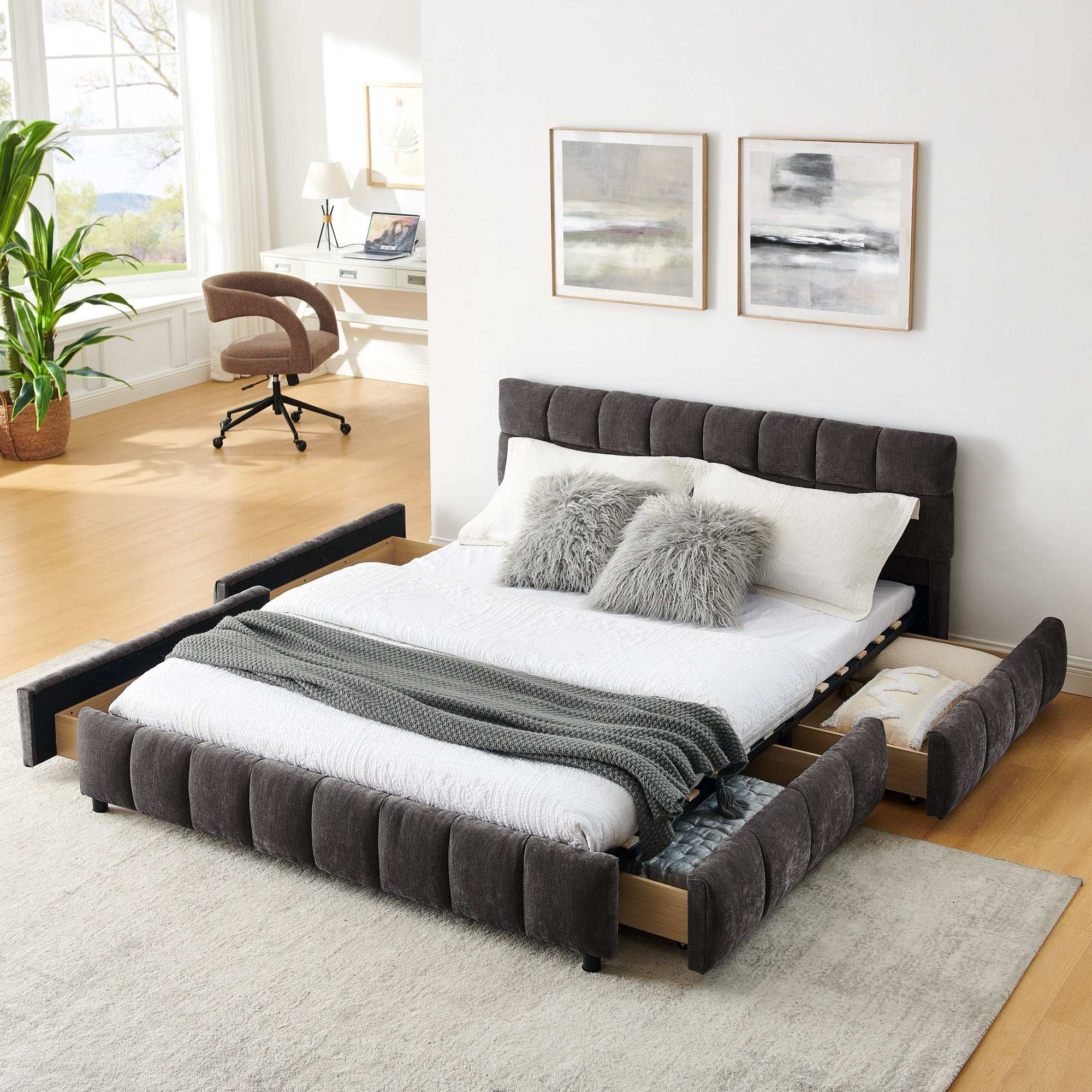 Lelia Queen Upholstered Storage Bed
