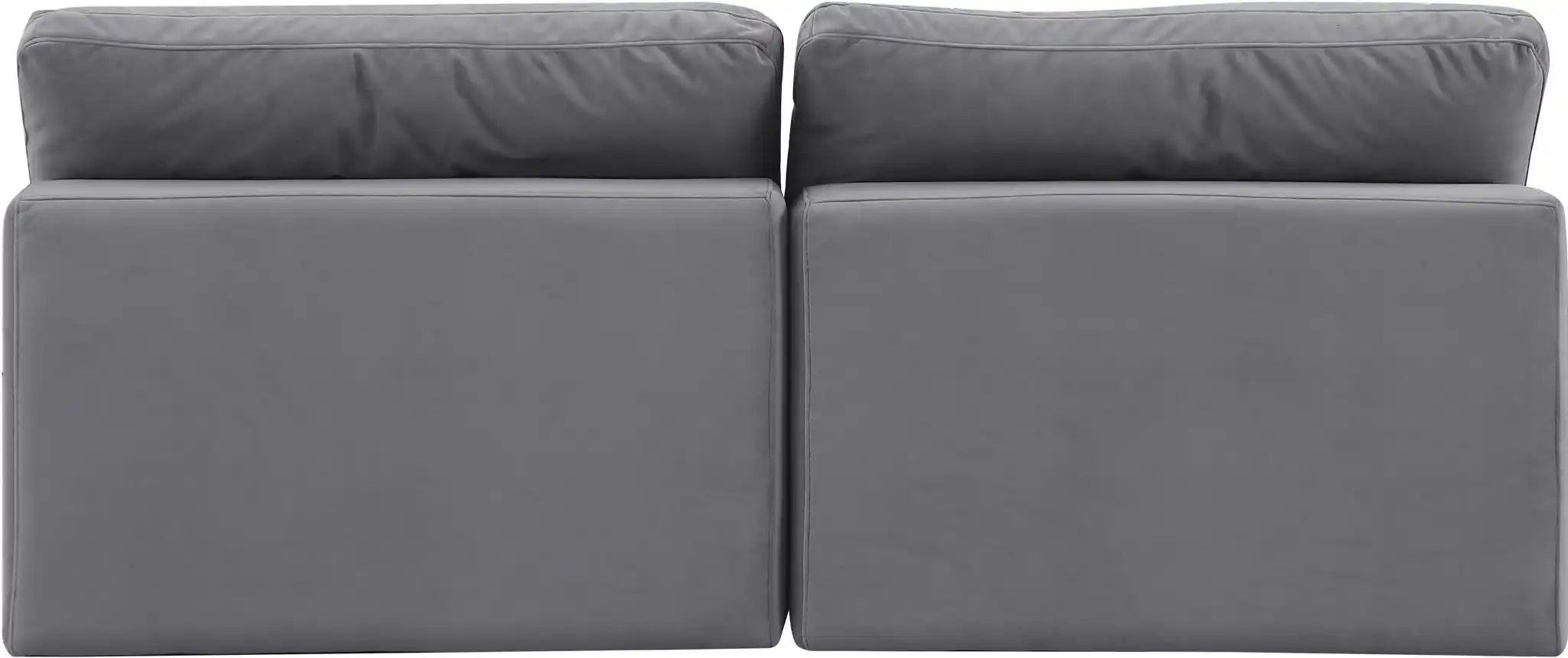Comfy - Velvet Modular Armless Sofa 2 Seats