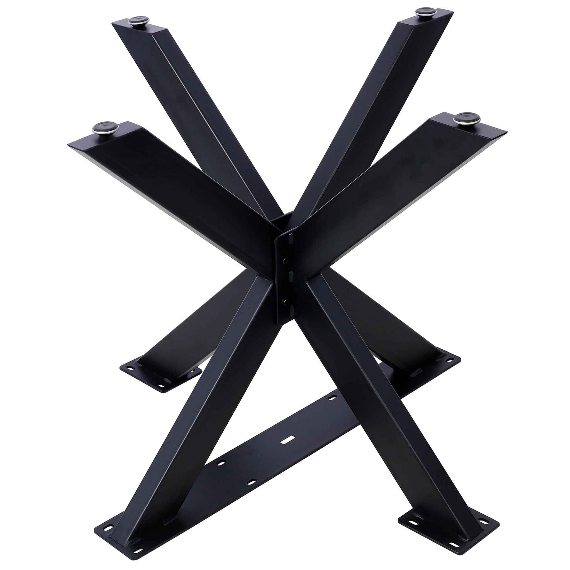 Spider Shaped Steel Table Legs, Metal Dining Table Frame, Heavy Duty Box Section Table Base - Black - Best Buy Furniture