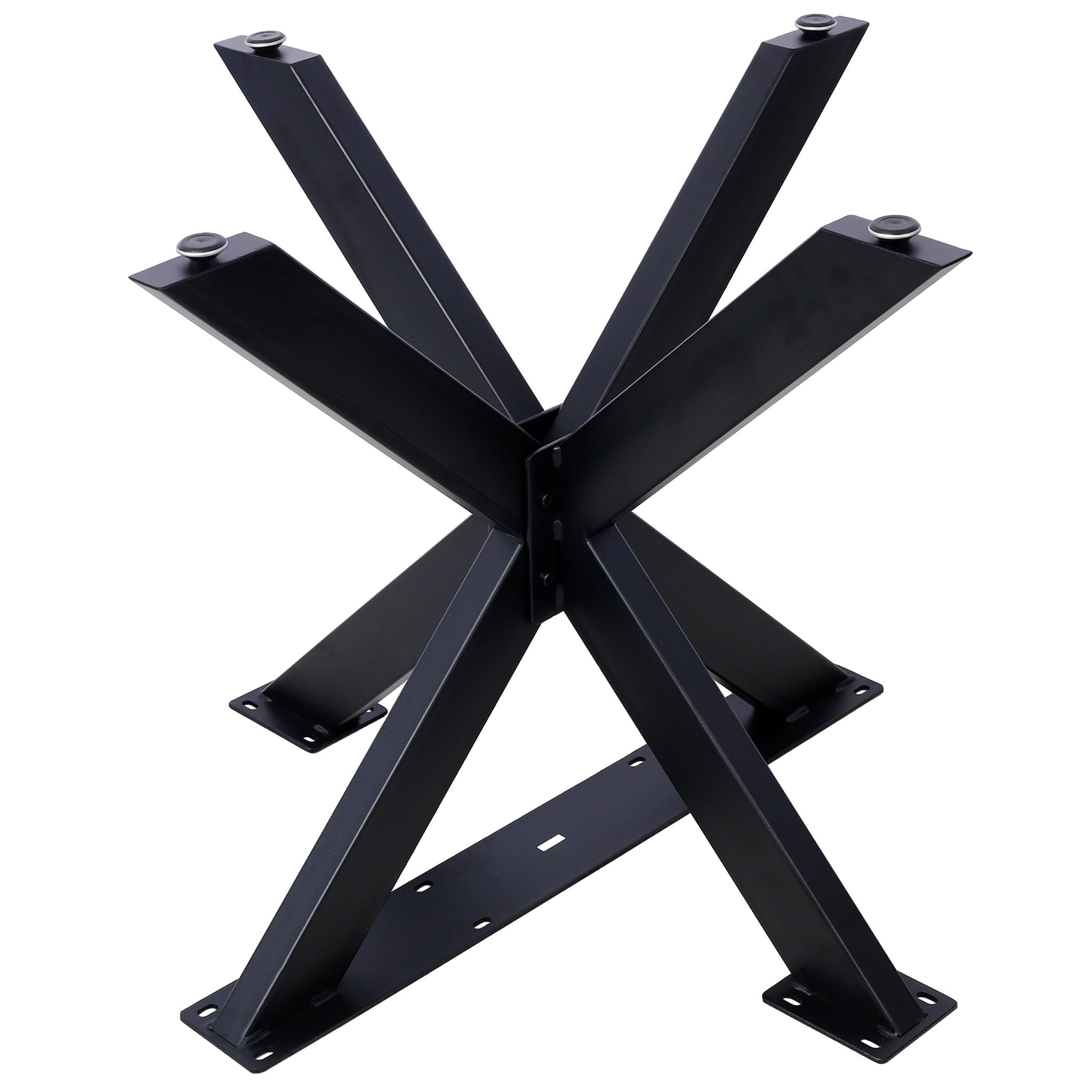 Spider Shaped Steel Table Legs, Metal Dining Table Frame, Heavy Duty Box Section Table Base - Black - Best Buy Furniture