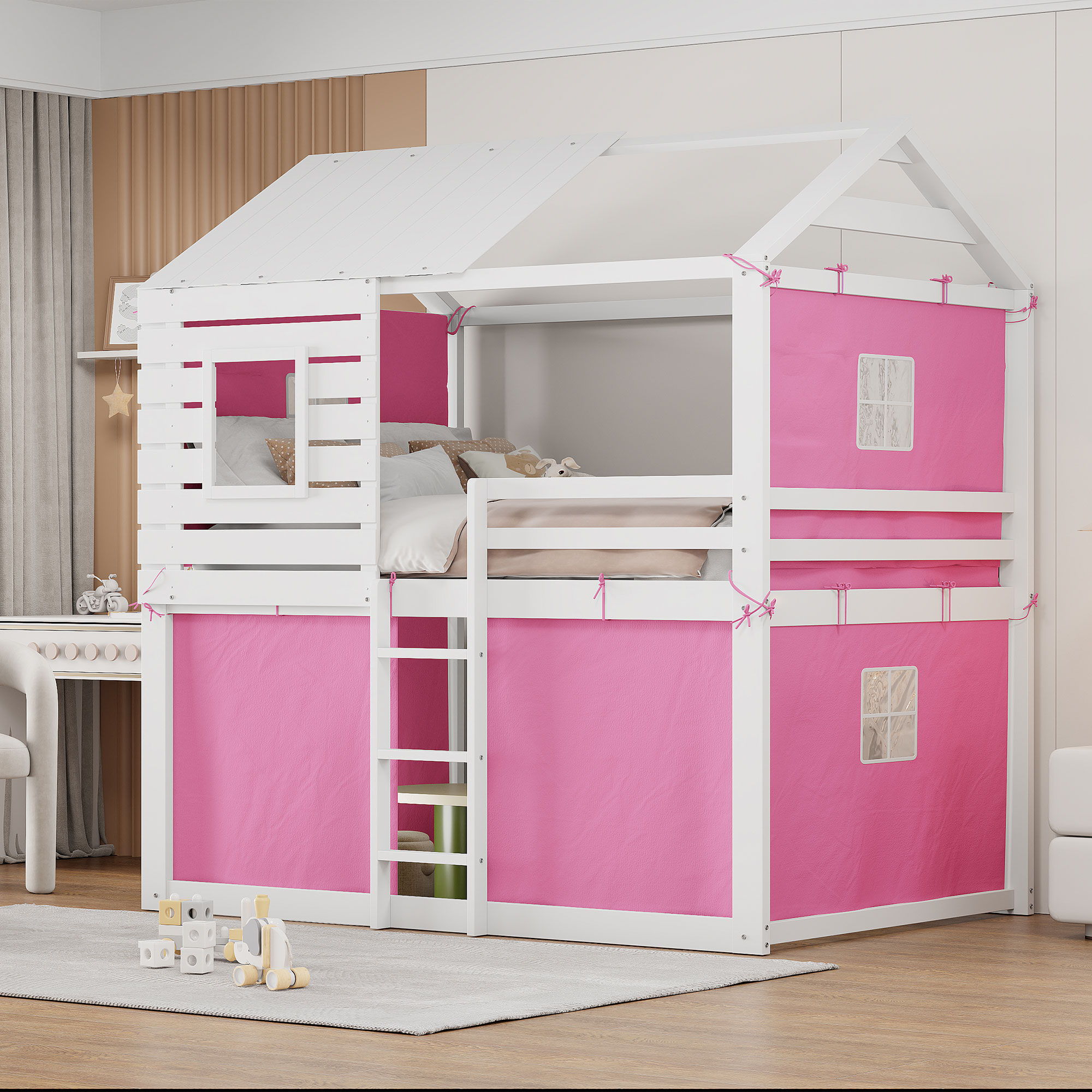 Bunk House Bed With Tent
