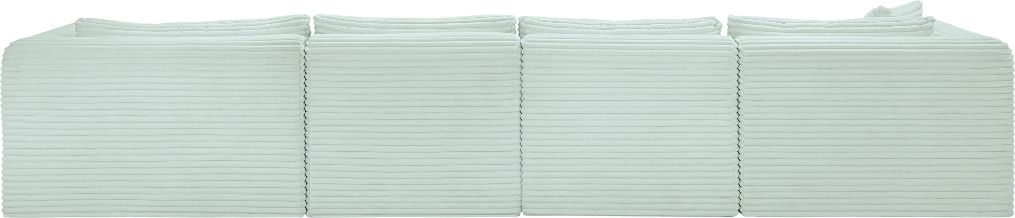 Shaggy - 5 Piece Modular Sectional With Chaise And Ottoman