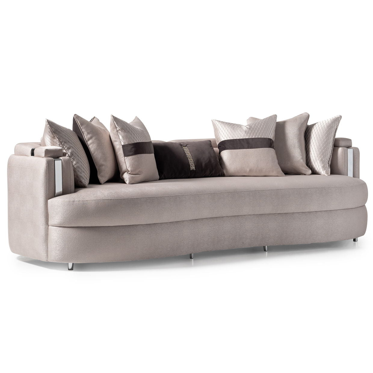 Carmela - Mansion Sofa - Zinc/Silver