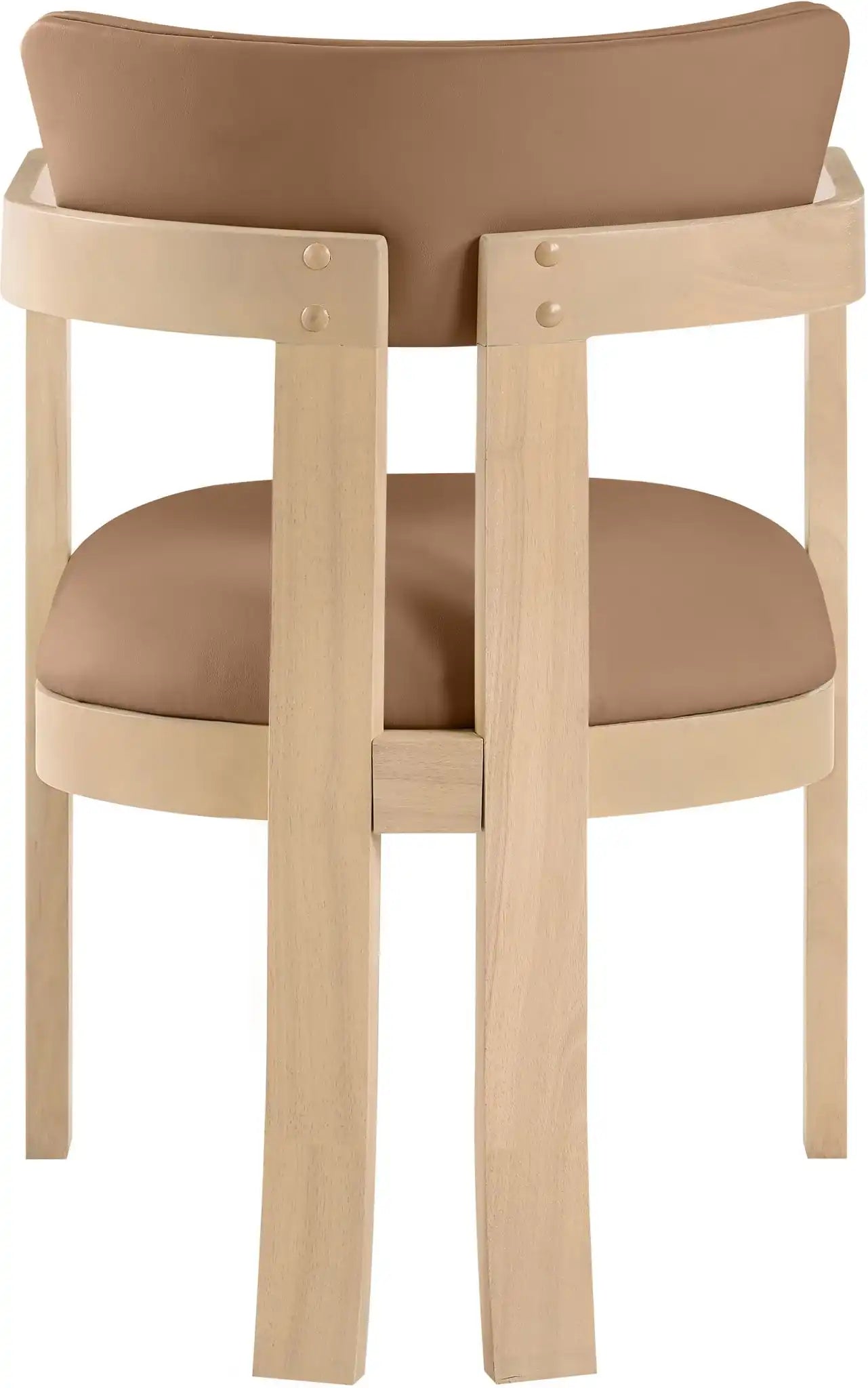 Lavrin - Vegan Leather Dining Arm Chair (Set of 2) - Natural Base