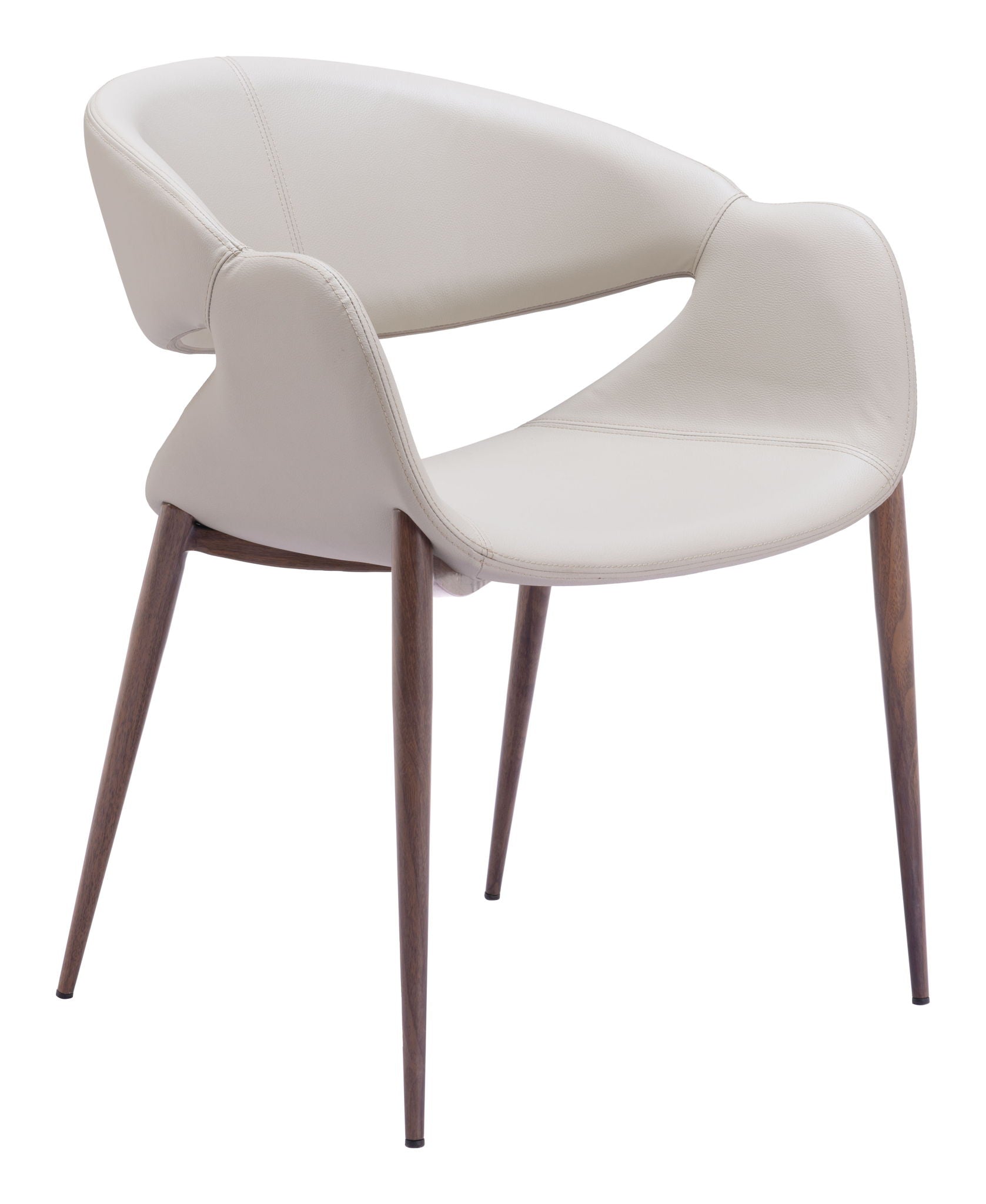 Limay - Dining Chair (Set of 2) - Beige / Walnut