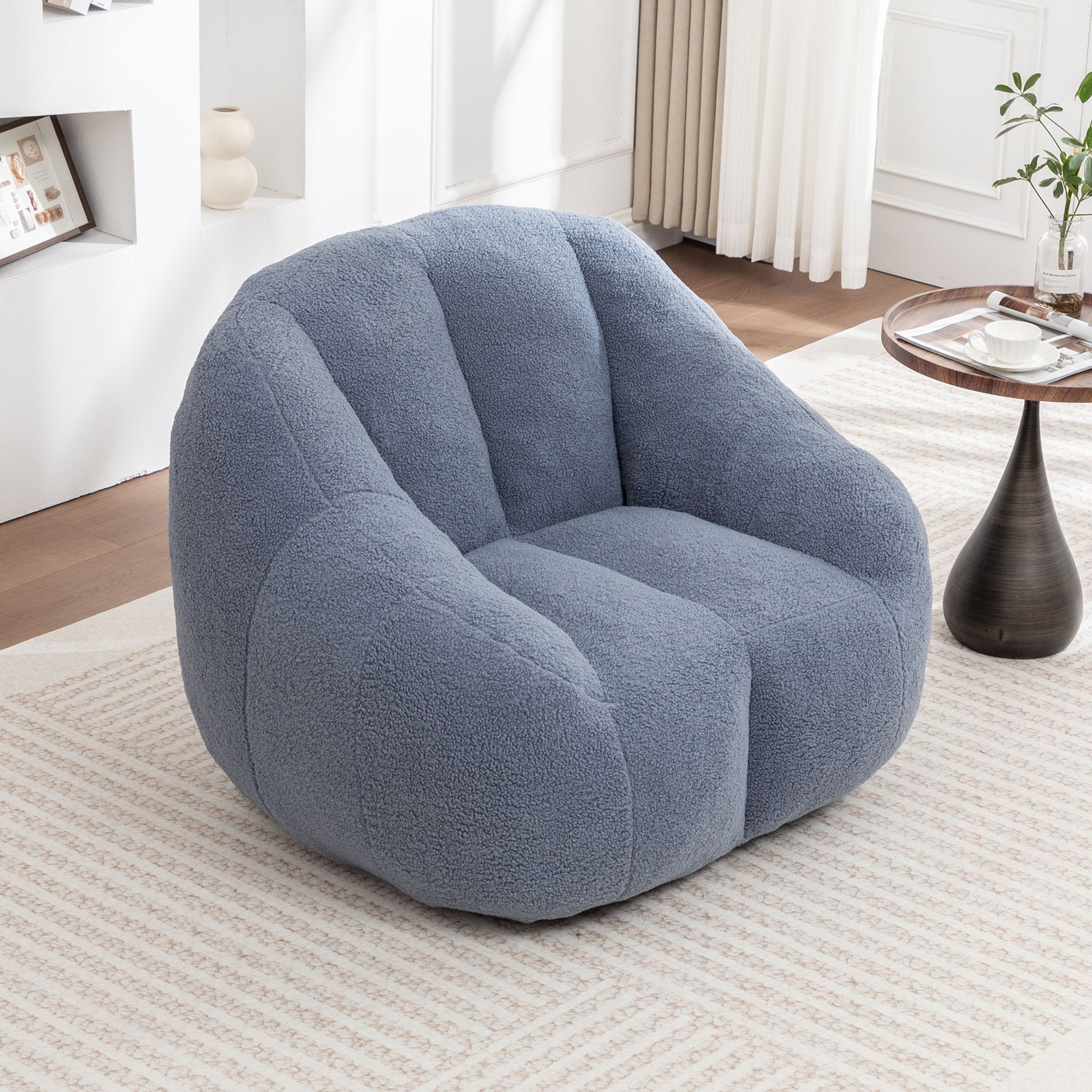 Comfy Bean Bag Chair With Memory Foam Filler, Tufted Soft - Best Buy Furniture