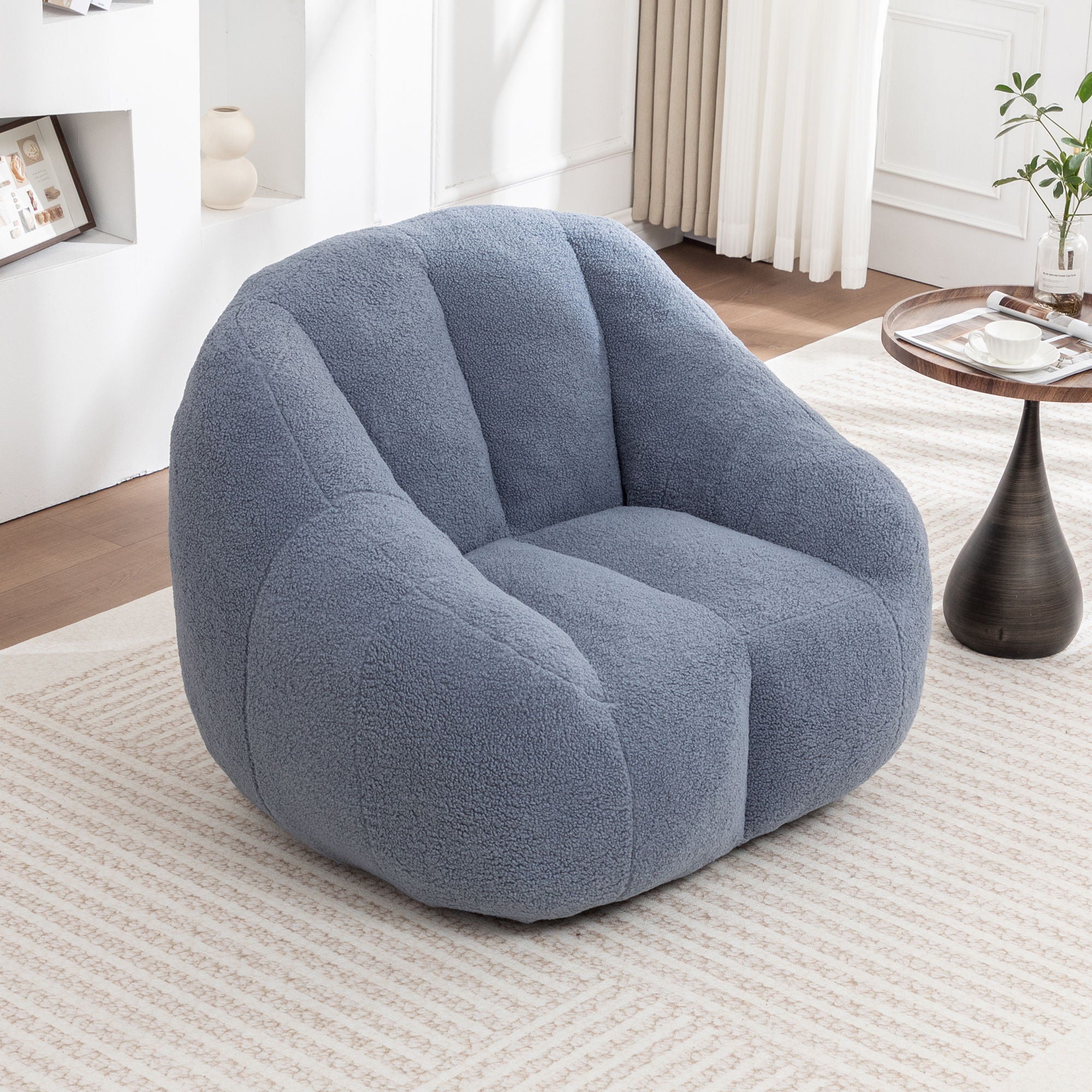Comfy Bean Bag Chair With Memory Foam Filler, Tufted Soft - Best Buy Furniture