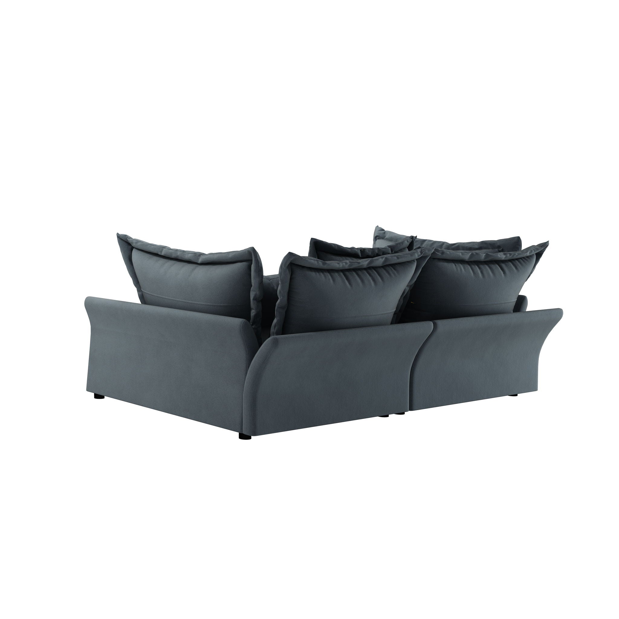 Modern Comfy Upholstered Sofa Cloud Couch, Deep Seat Couches With Multiple Large Soft Pillows