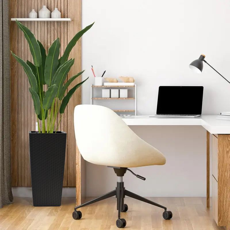 Pack of 2 Square Planters with Automatic Watering System