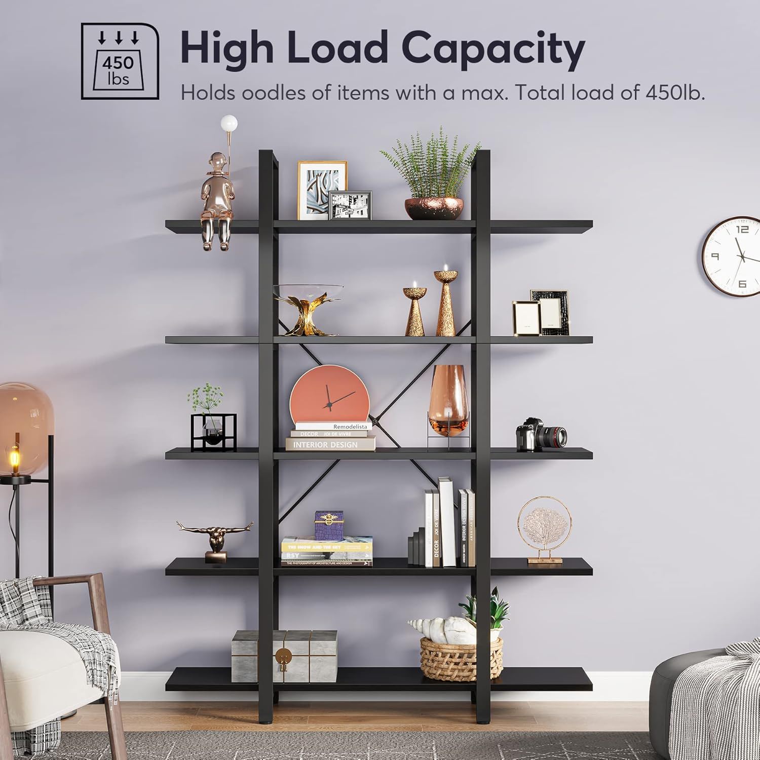 5 Tier Bookshelf For Home