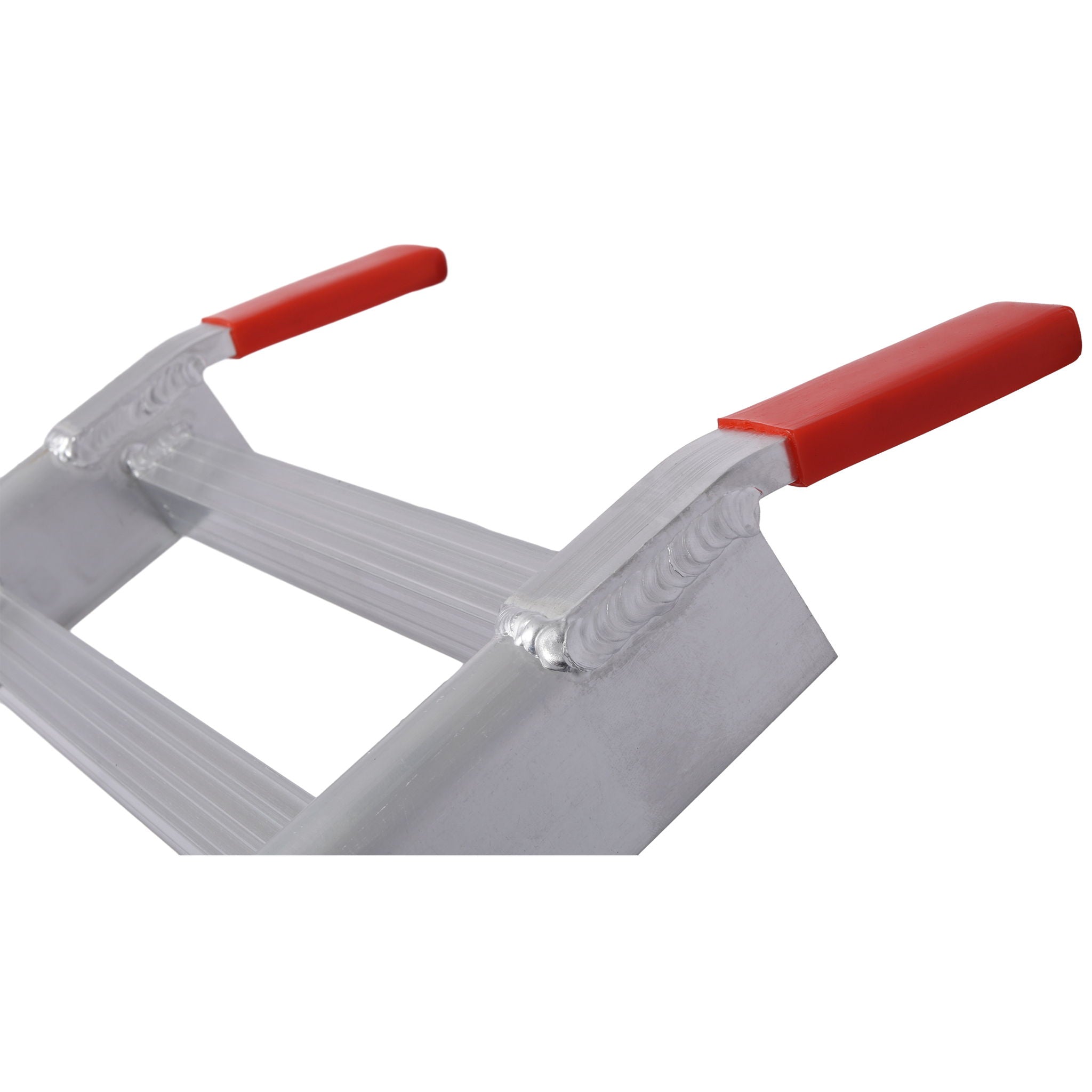 Ramp For Motorcycle / Lawn Mower / ATV, 2 In 1 Ramp And Tailgate Extender - Silver