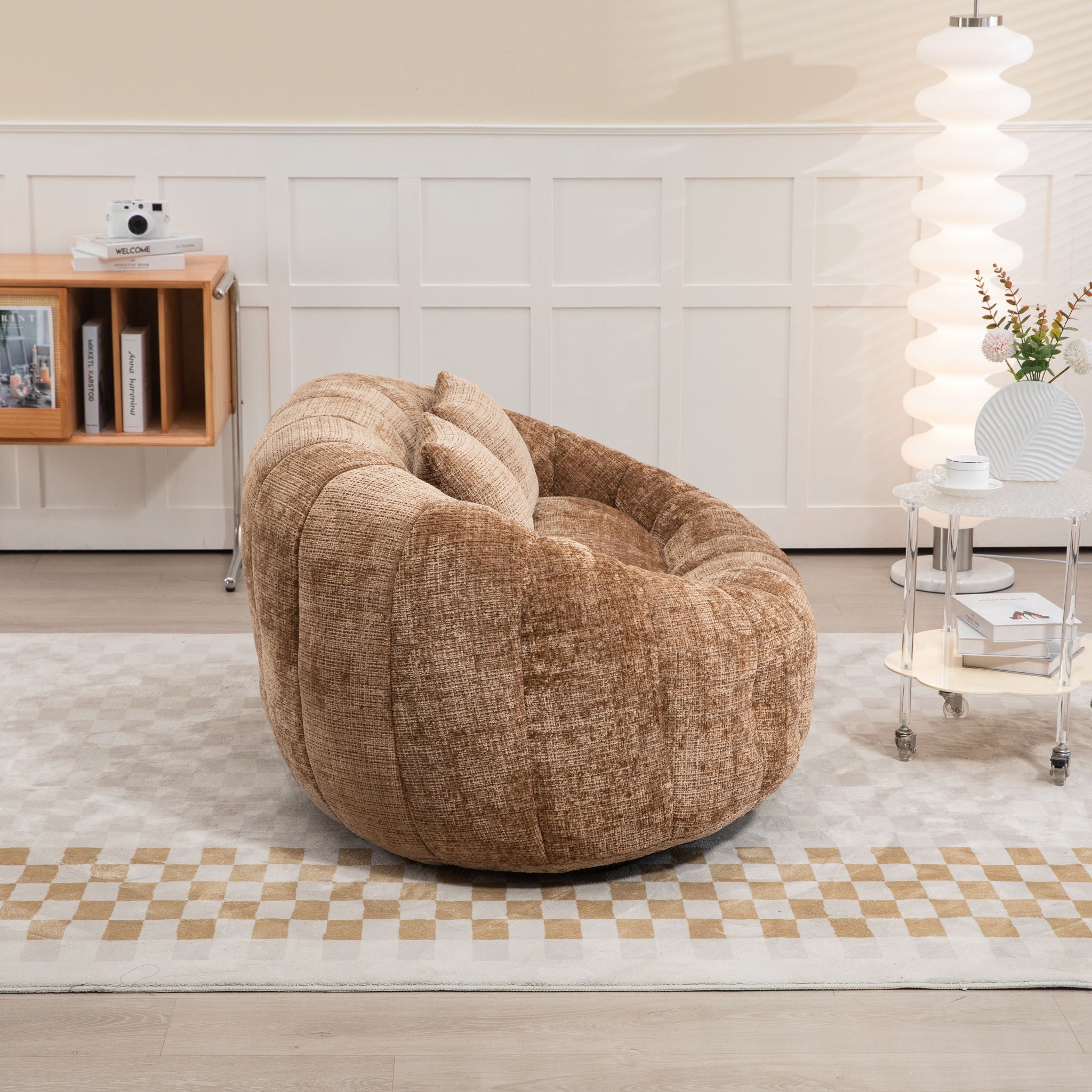 Bean Bag Lazy Sofa, Durable Comfort Lounger High Back Bean Bag Chair Couch