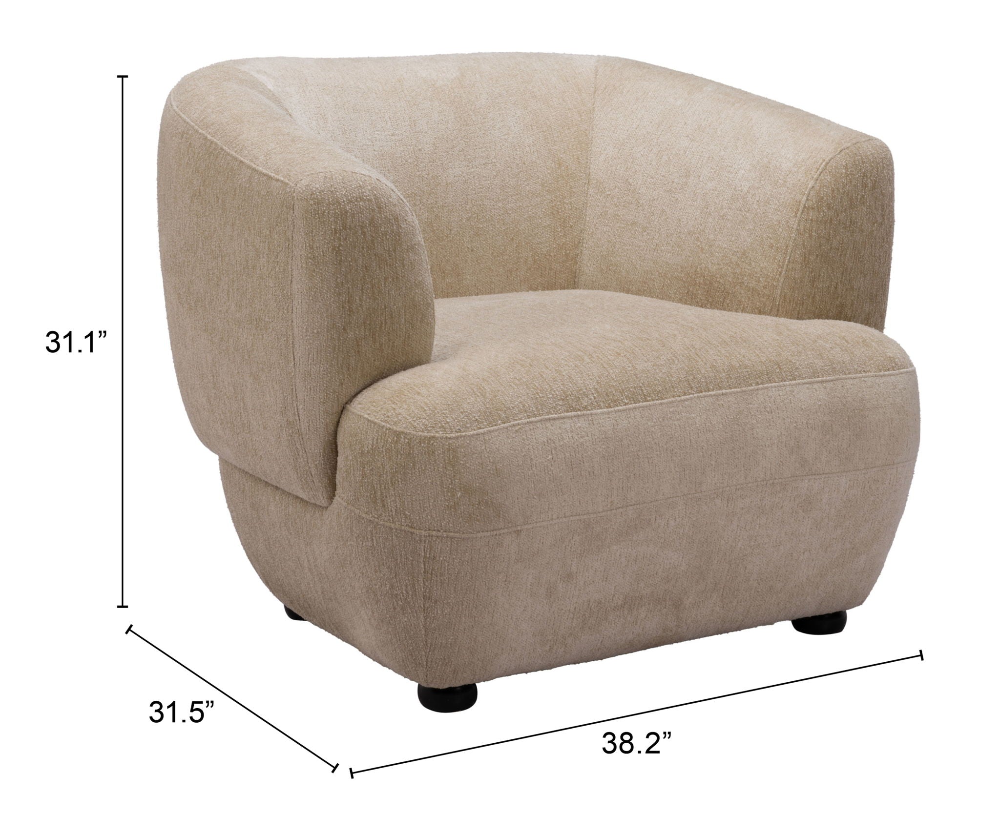 Bekker - Accent Chair - Golden Beige