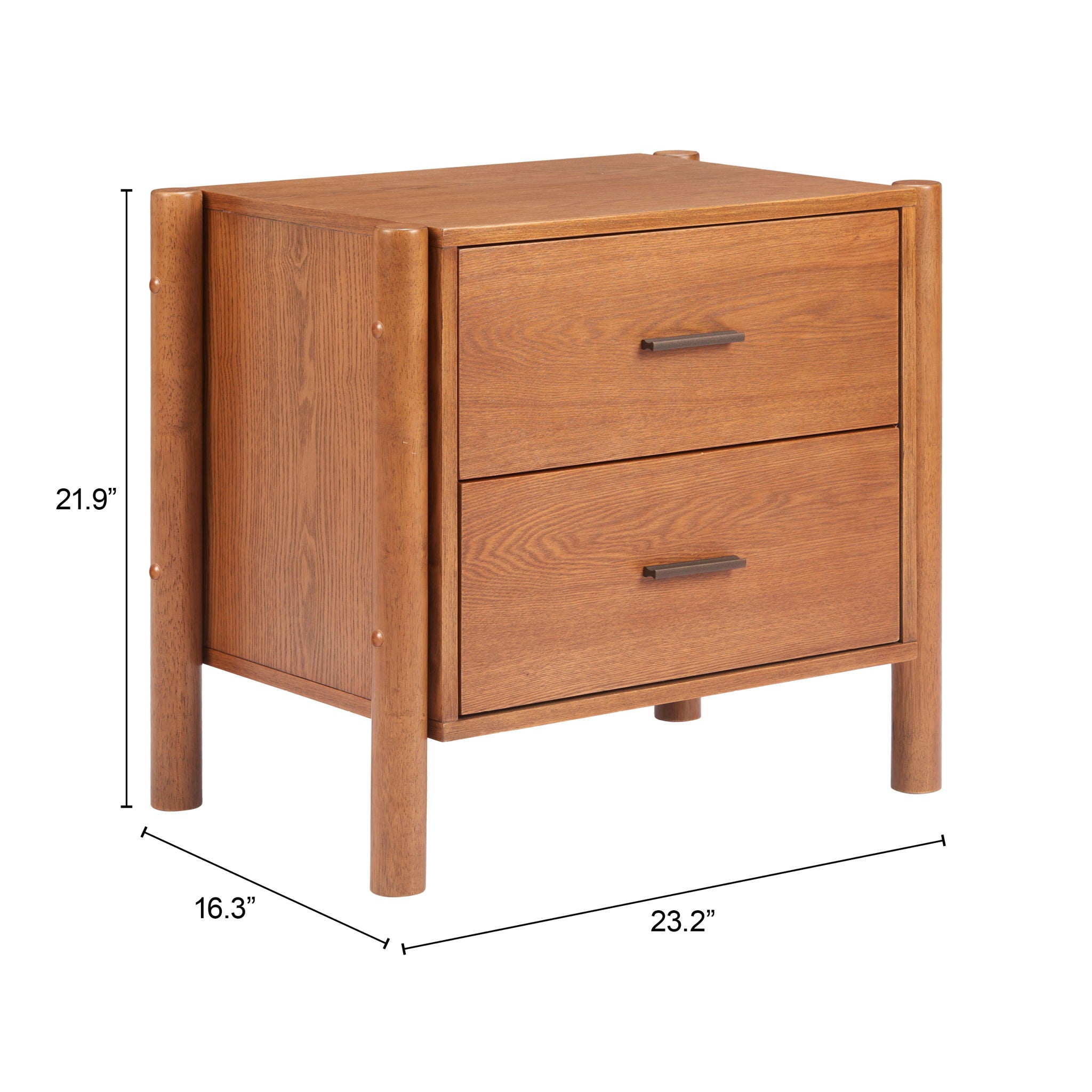 Beleza - Nightstand - Walnut