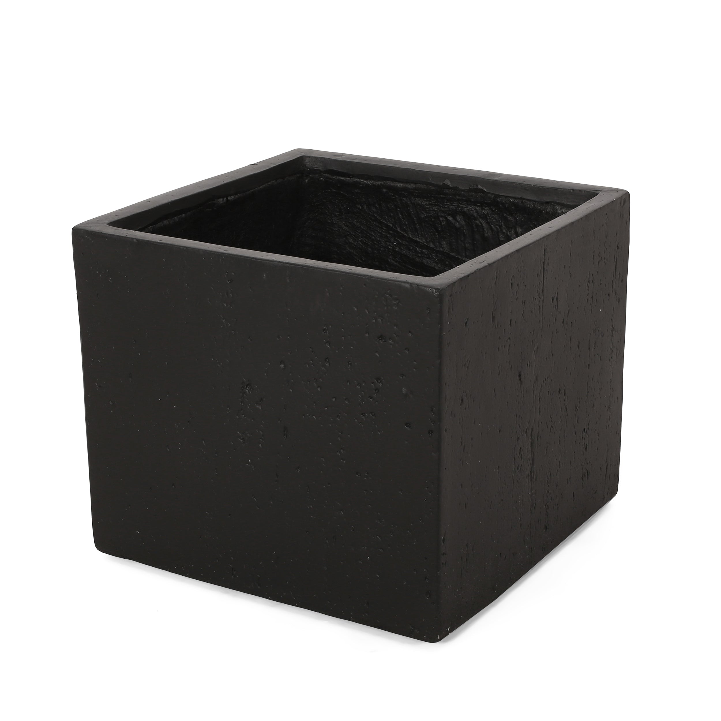 21.5' L Outdoor Magnesium Oxide Planter in Black