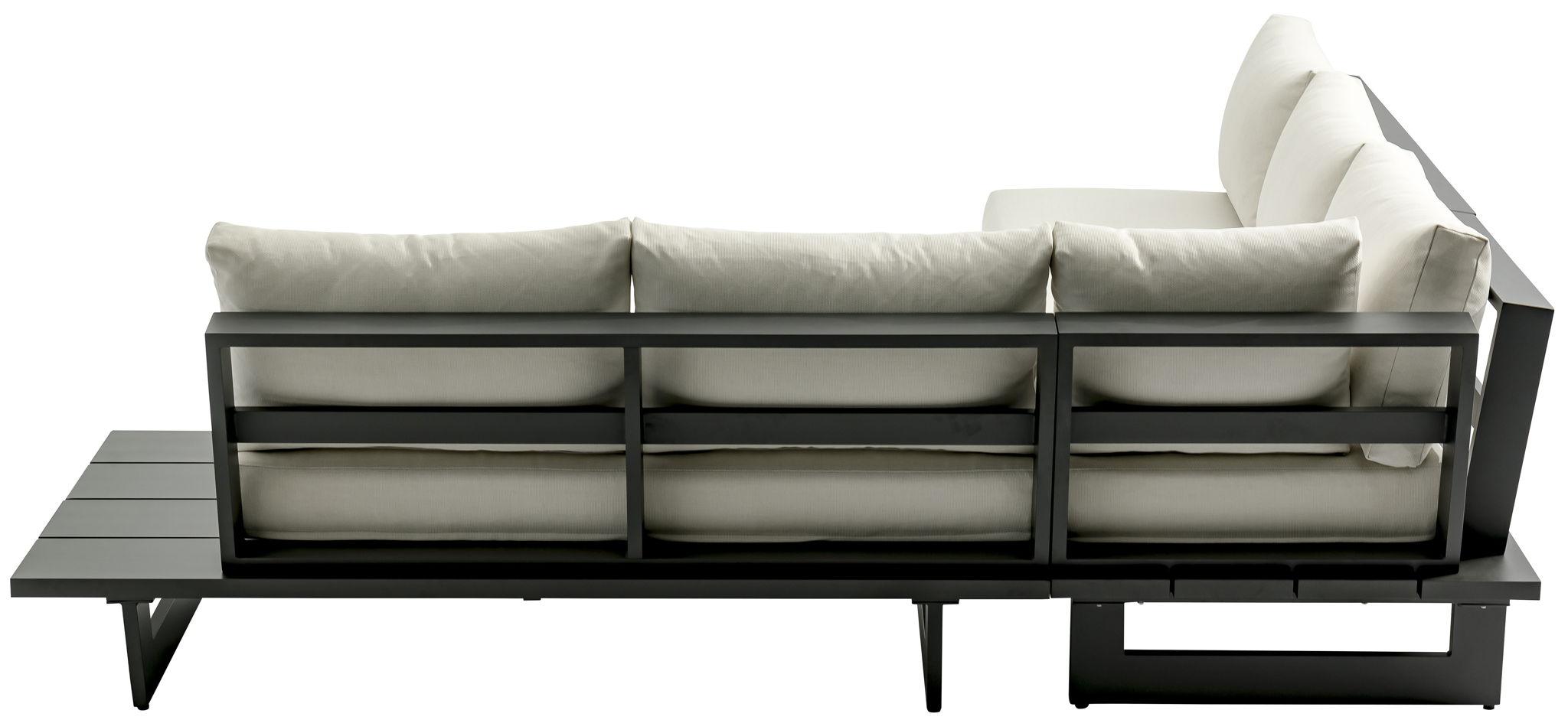 Maldives - Water Resistant Outdoor Patio Sectional With Gray Frame