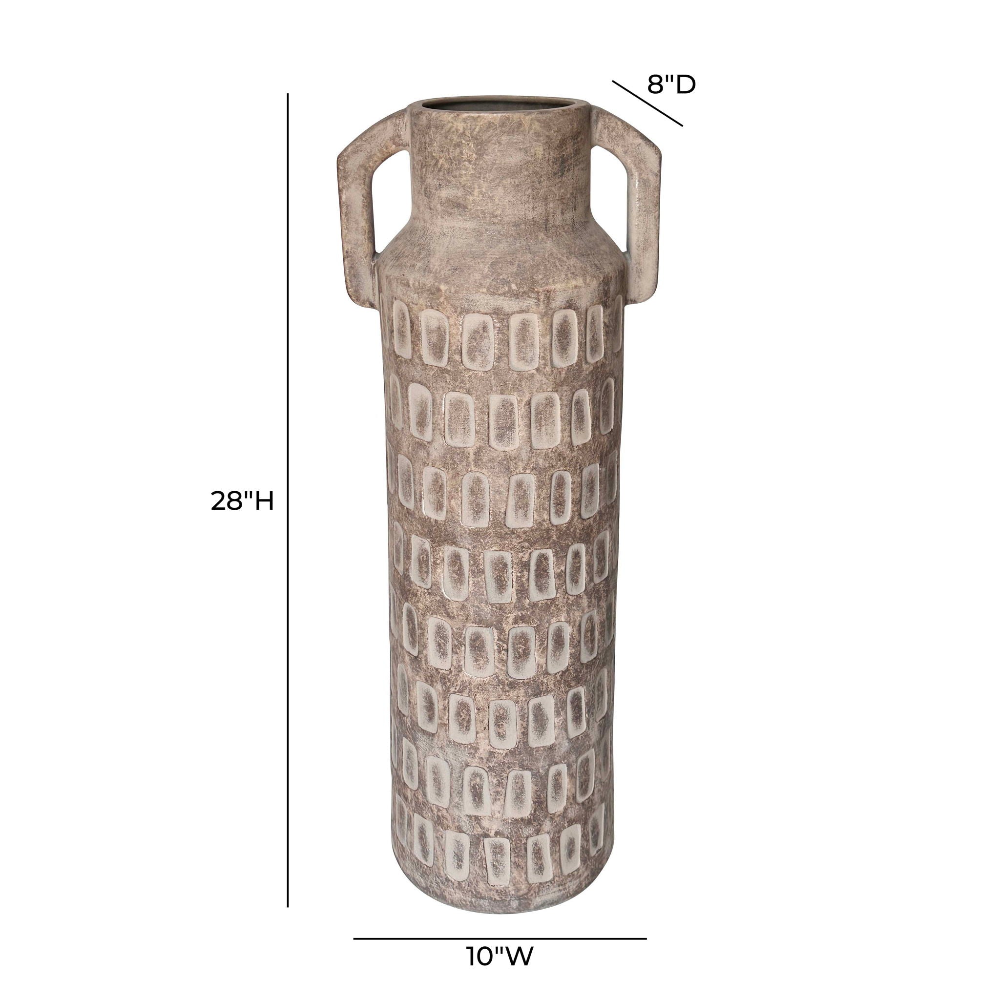 Earthenware - Diode Flower Vase - Light Brown