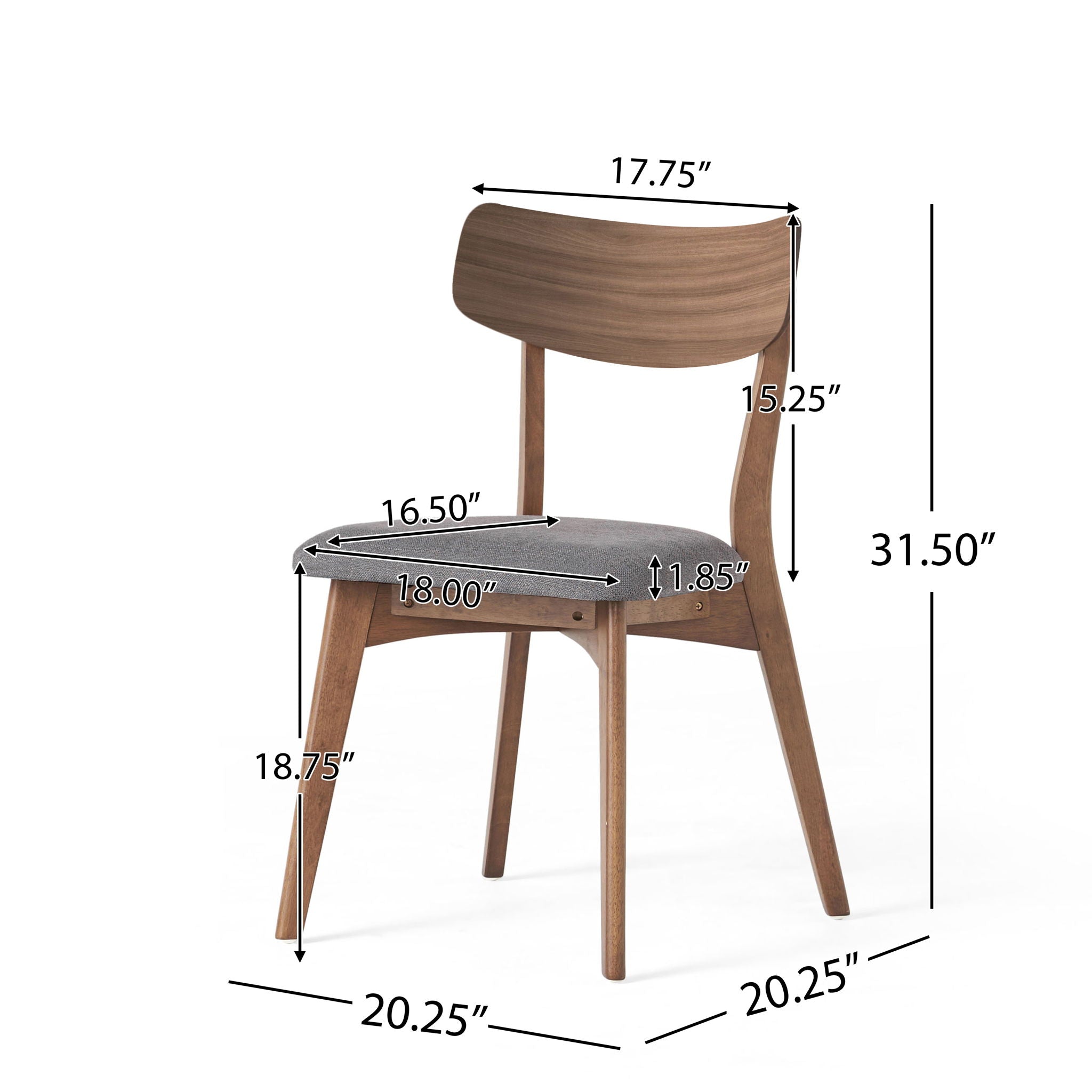 7 Piece Dining Set With Upholstered Chairs And Wood Table