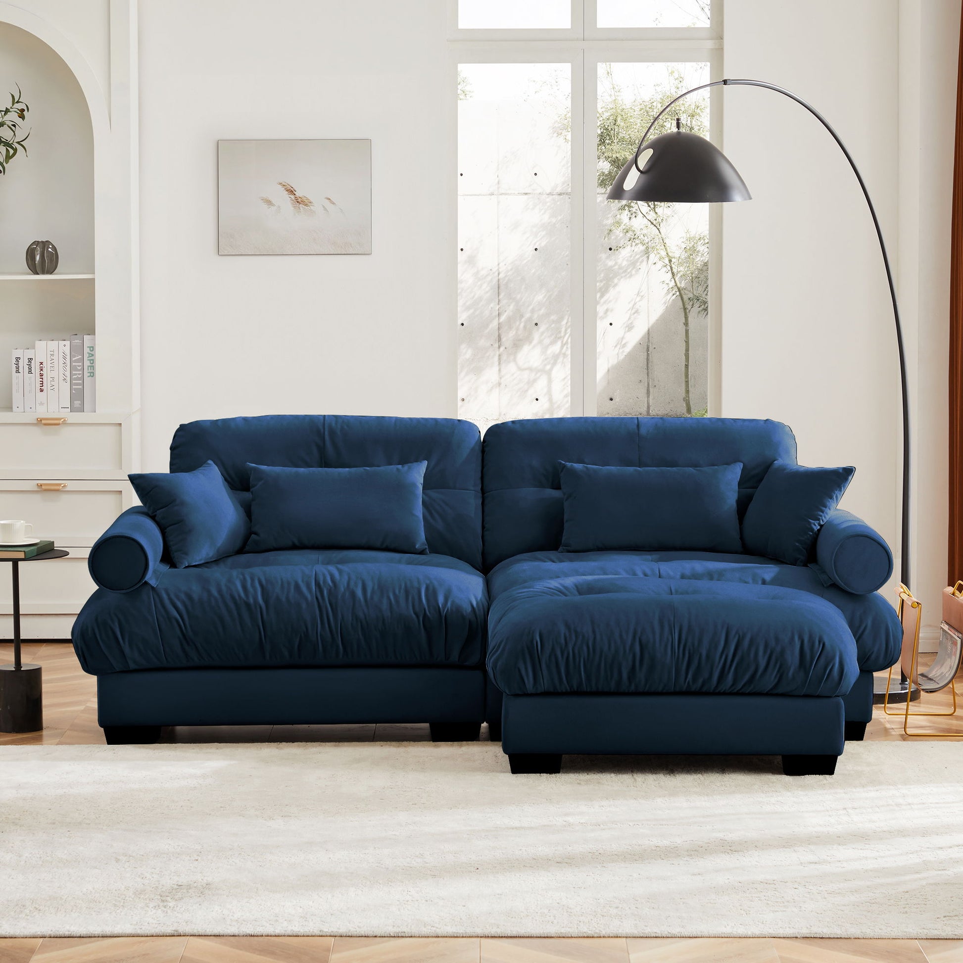 Super Comfort Oversized Modular Sectional Sofa With Movable Ottoman - Best Buy Furniture