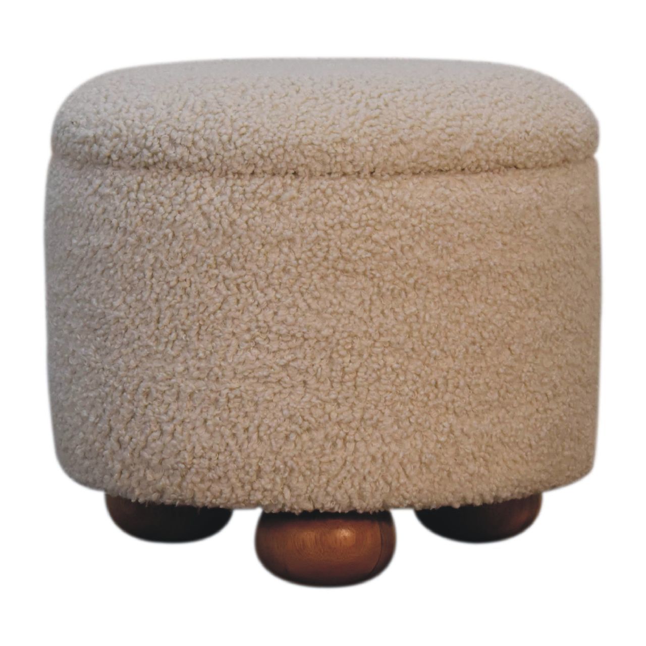 Storage Footstool - Cream - Best Buy Furniture