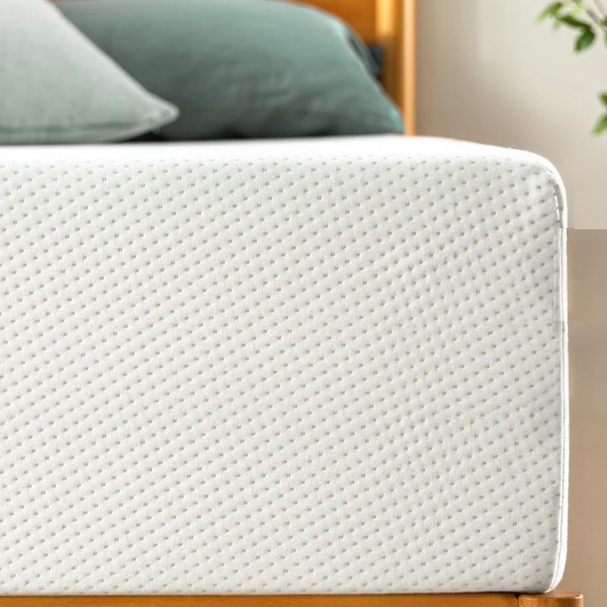 6" Green Tea Memory Foam Mattress In Box, Fiberglass Free