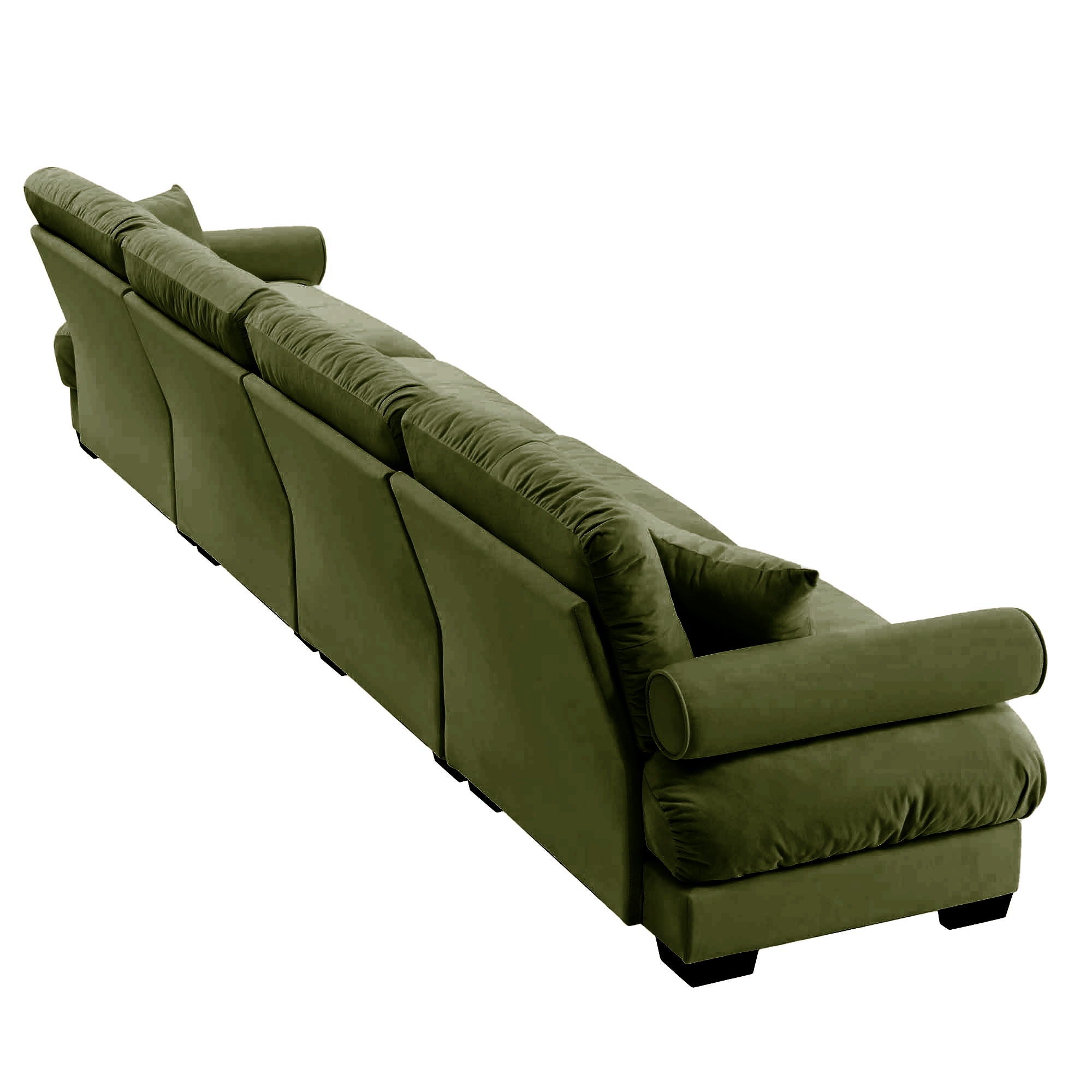 Super Comfort Oversized Modular Velvet Sectional Sofa, Deep Seat Convertible L Shaped Couch