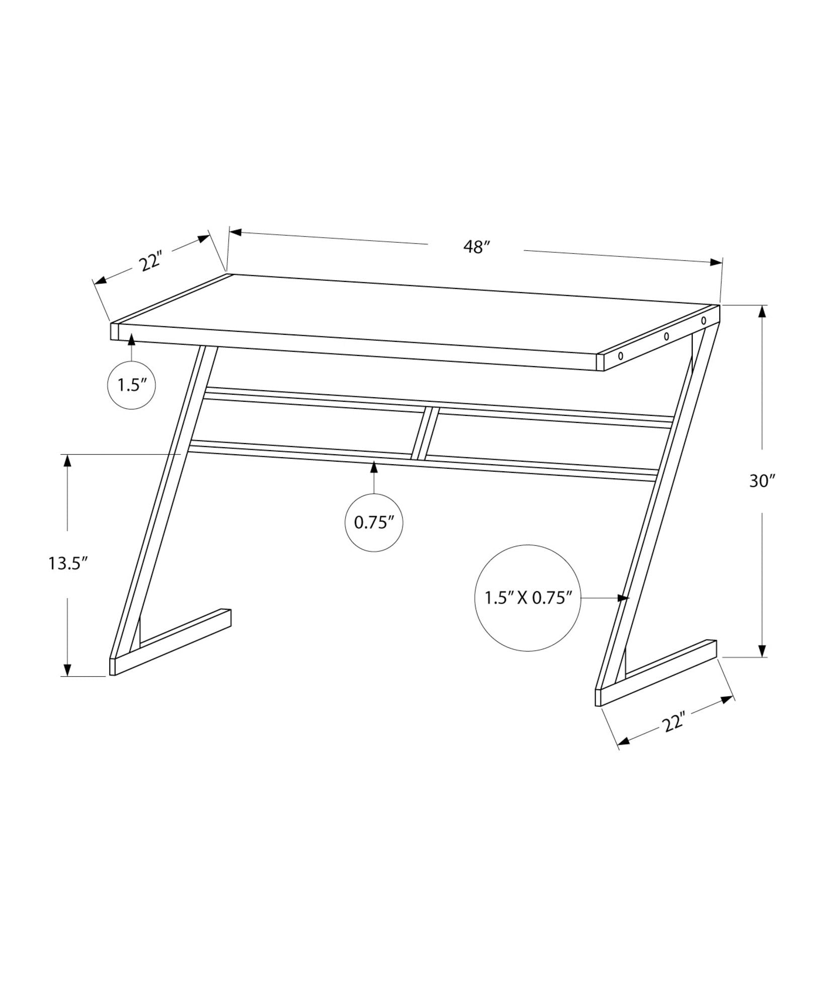 Computer Desk For Home Office, Chic Modern Design, Contemporary & Modern