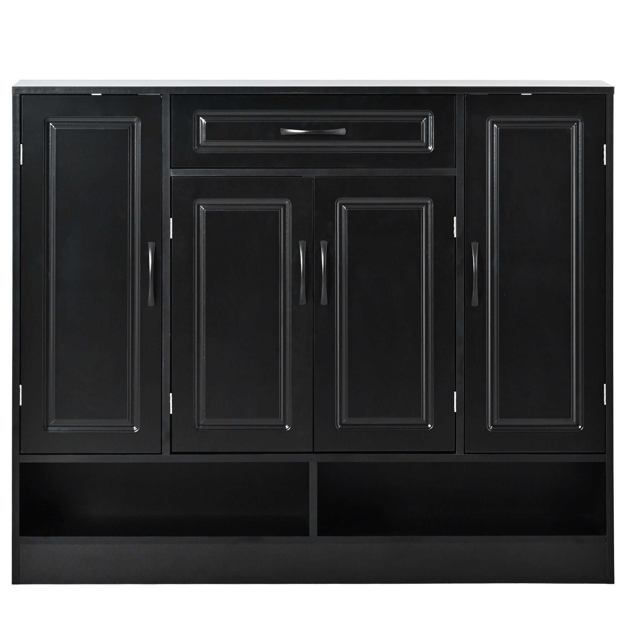 Sleek And Modern Shoe Cabinet With Adjustable Shelves, Space Saving Design