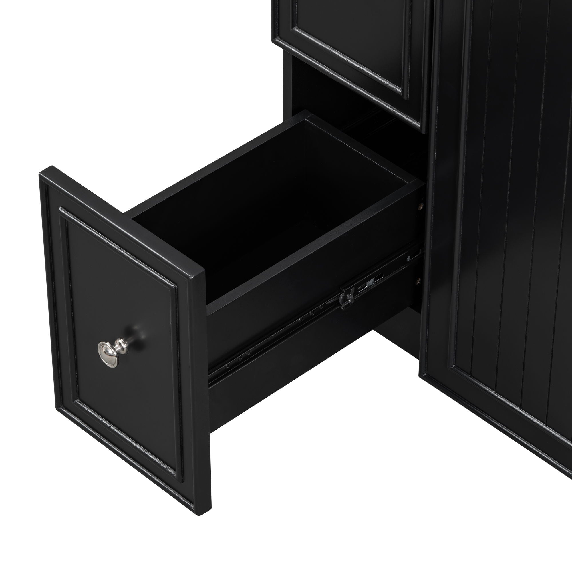 Bathroom Vanity Cabinet With Sink - Black