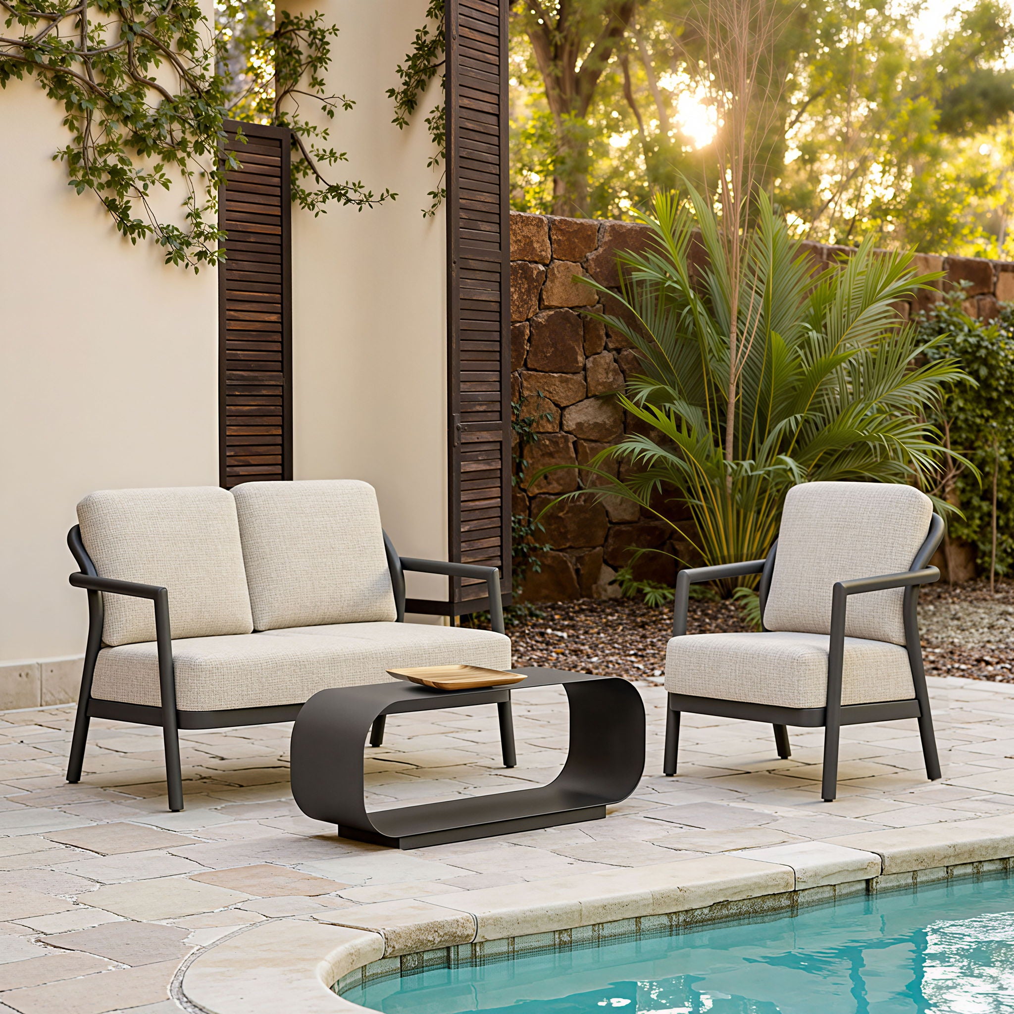 Rein - Outdoor Accent Chair - Beige