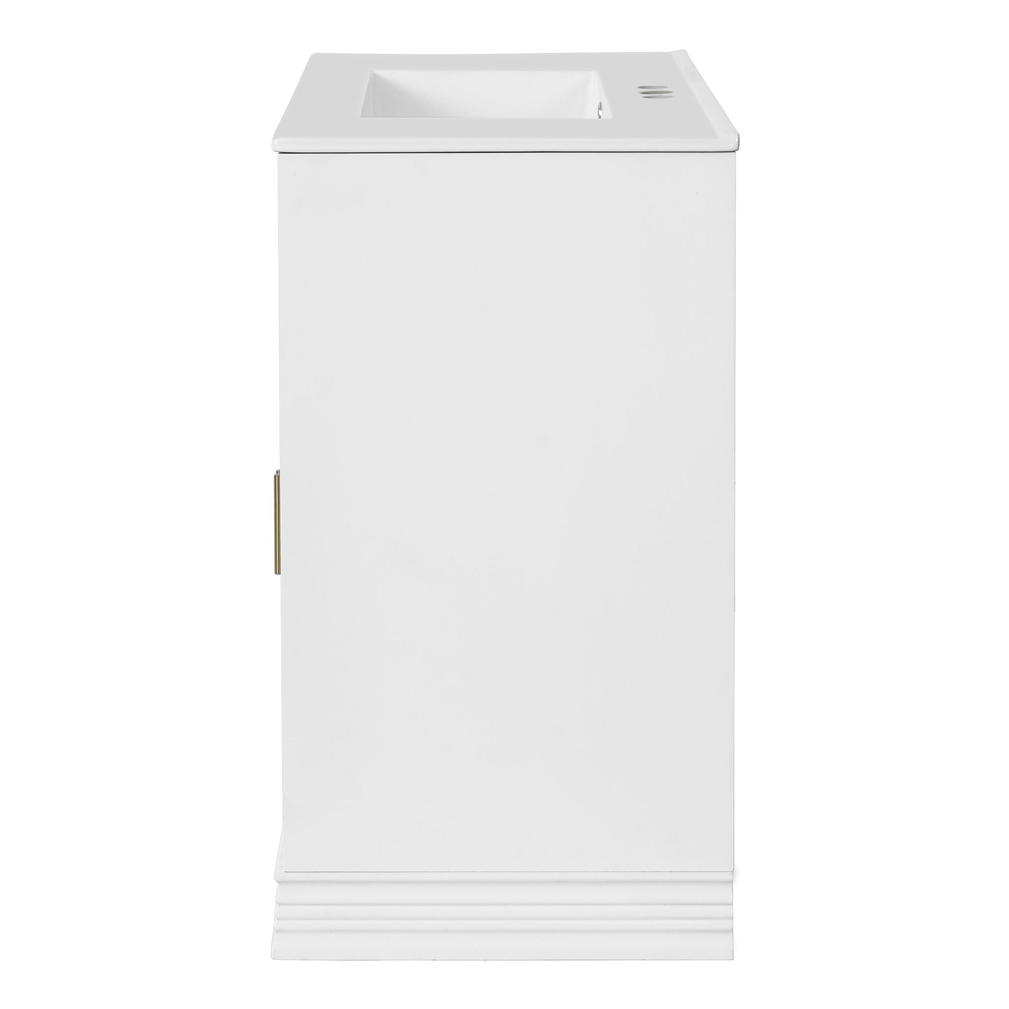 Bathroom Vanity With Sink, Cabinet With 2 Soft Closing Doors