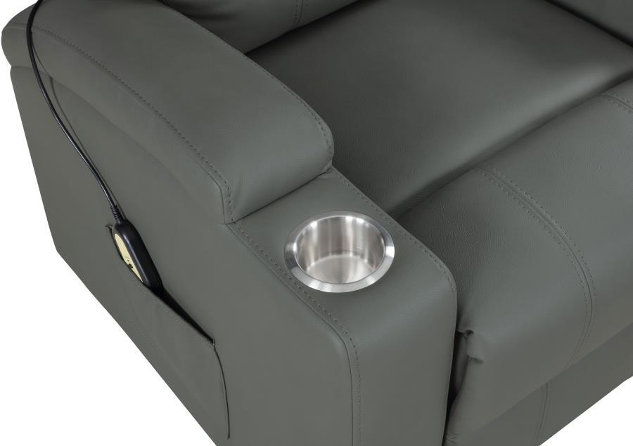 Armstrong - Upholstered Power Lift Massage Recliner