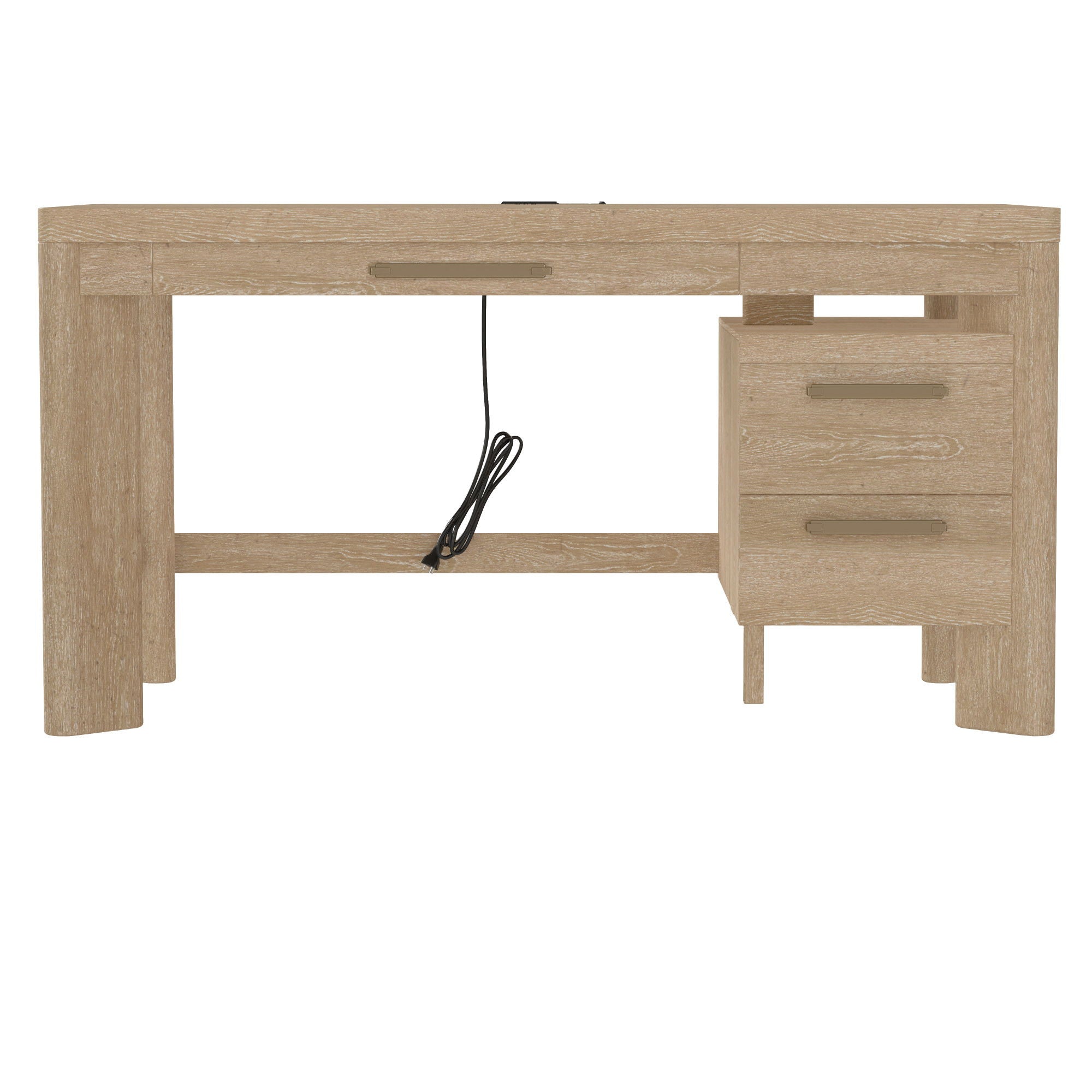 Desk With Contemporary Style - Tan