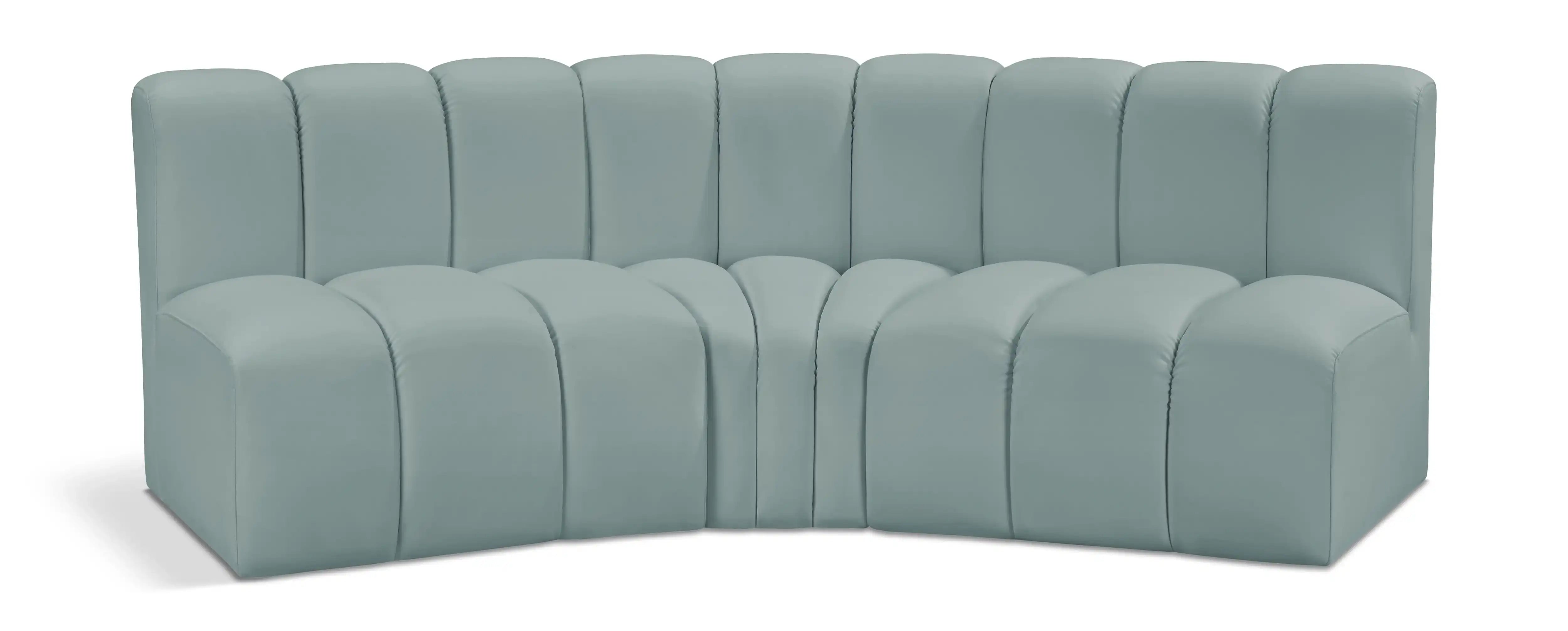 Arc - Faux Leather 3 Piece Modular Corner Sofa