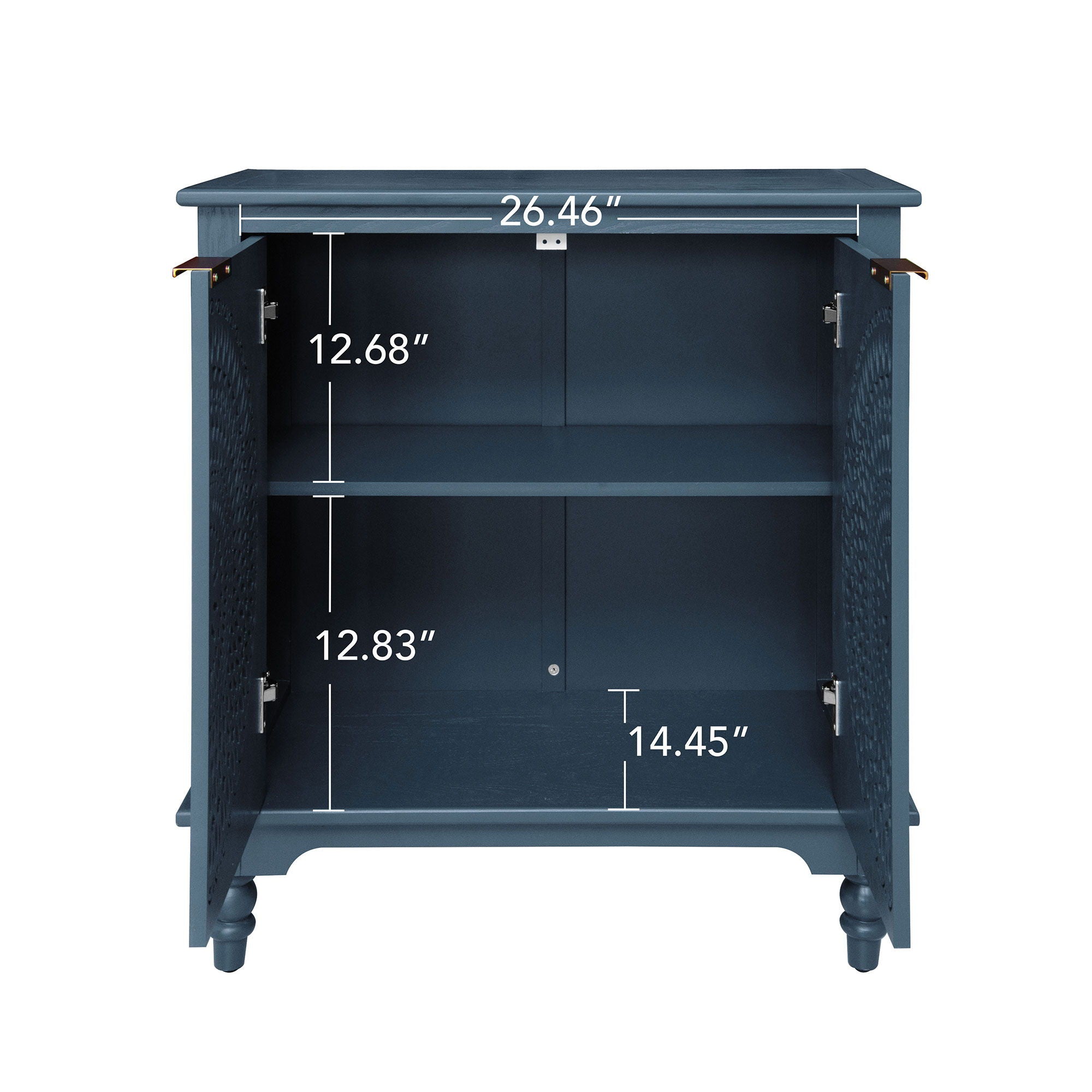 Hollow - Carved 2 Doors Accent Cabinet